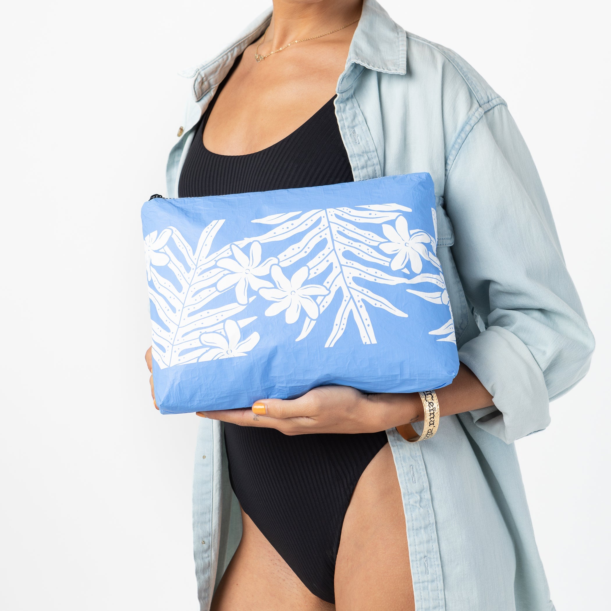 Laua'e Mid Pouch / Lapis Aloha Collection
