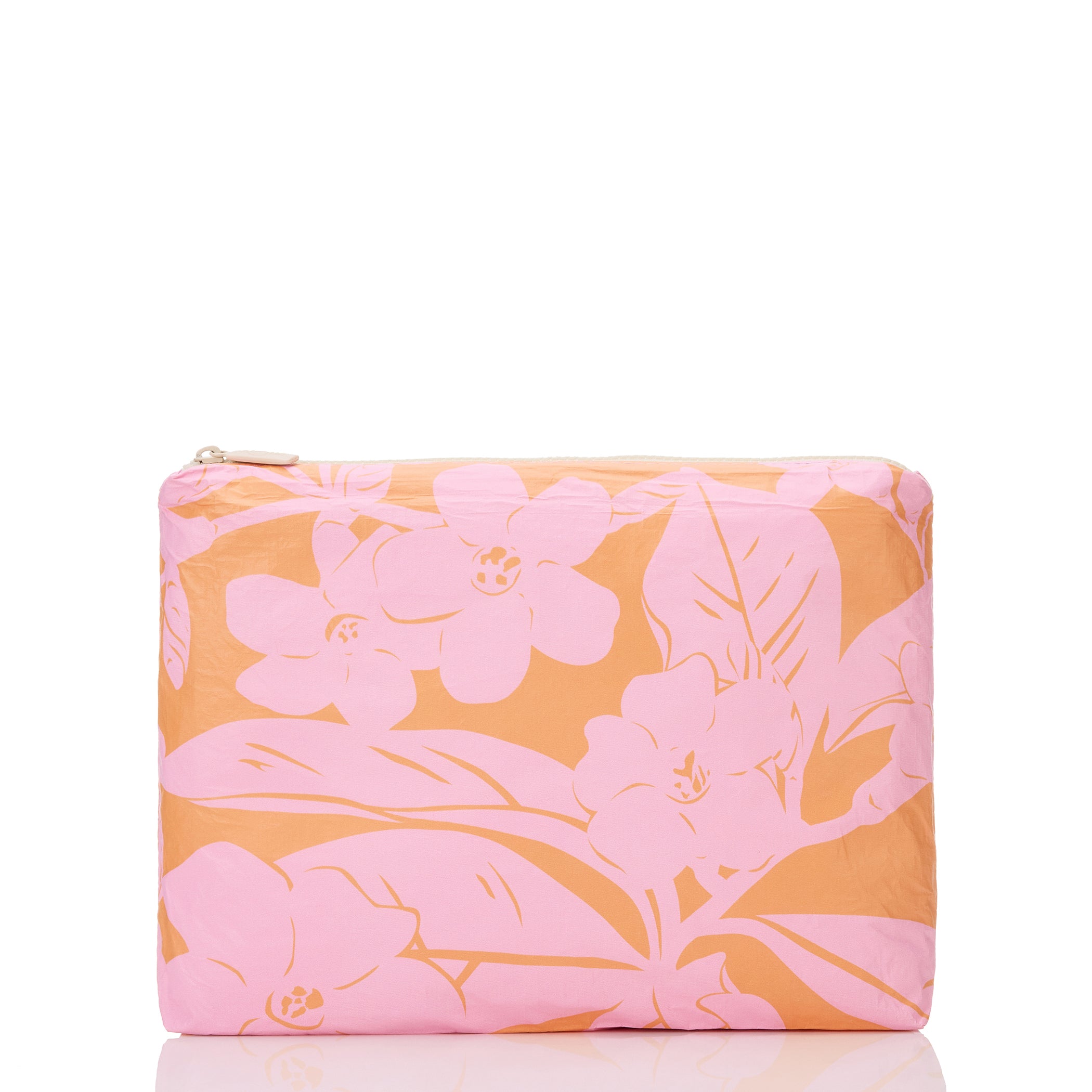 Lei Garden Mid Pouch / Pink Orange Aloha Collection