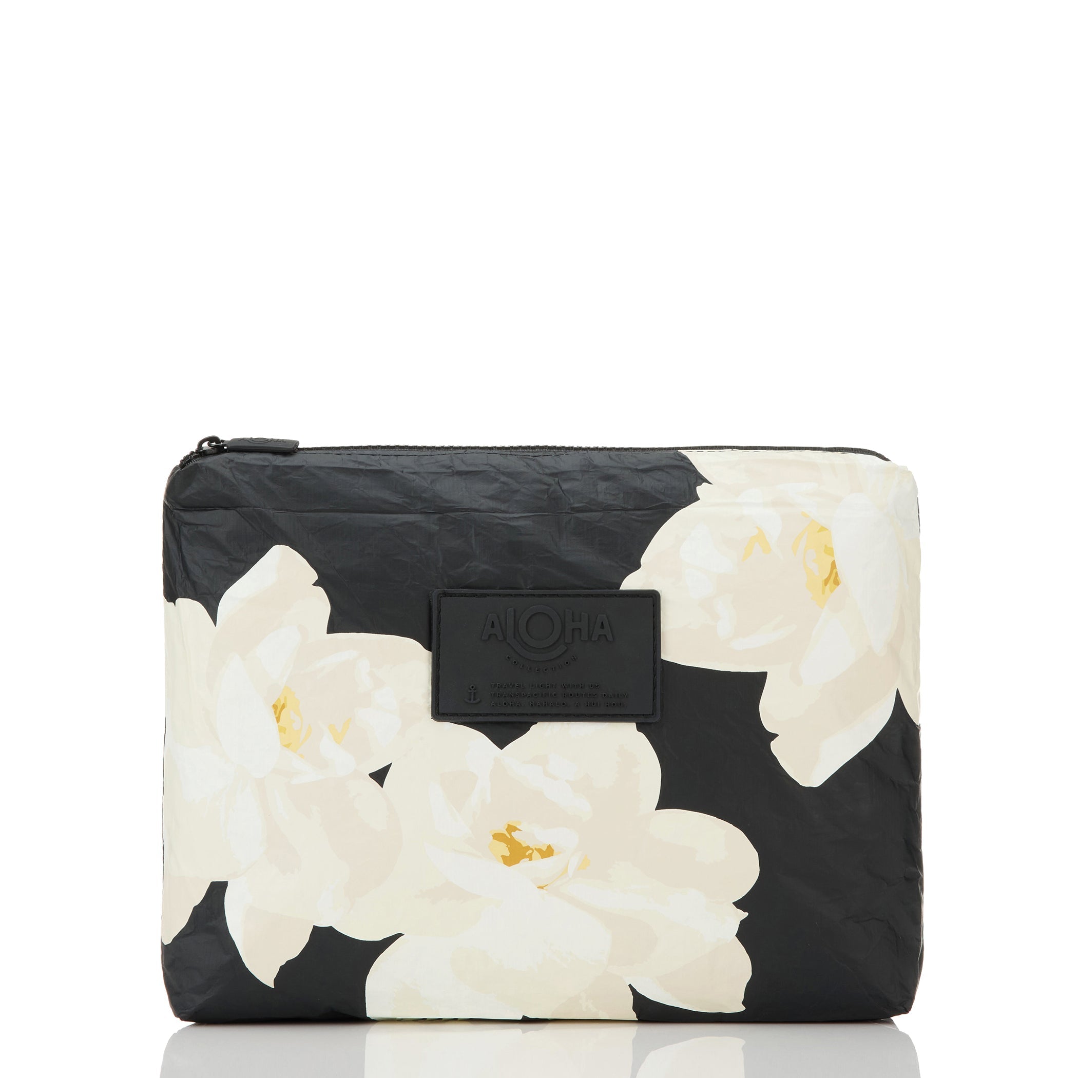 Mohala Mid Pouch / Snow & Black Aloha Collection