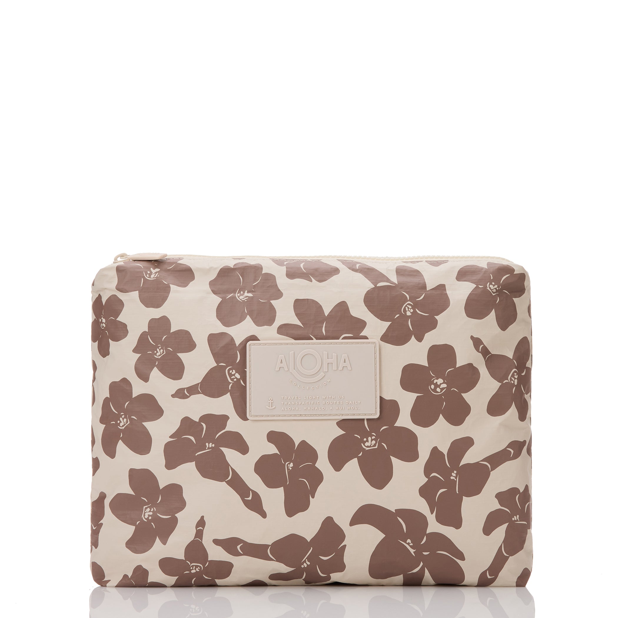 Puakenikeni Buds Mid Pouch / Affogato & Sandstone Aloha Collection