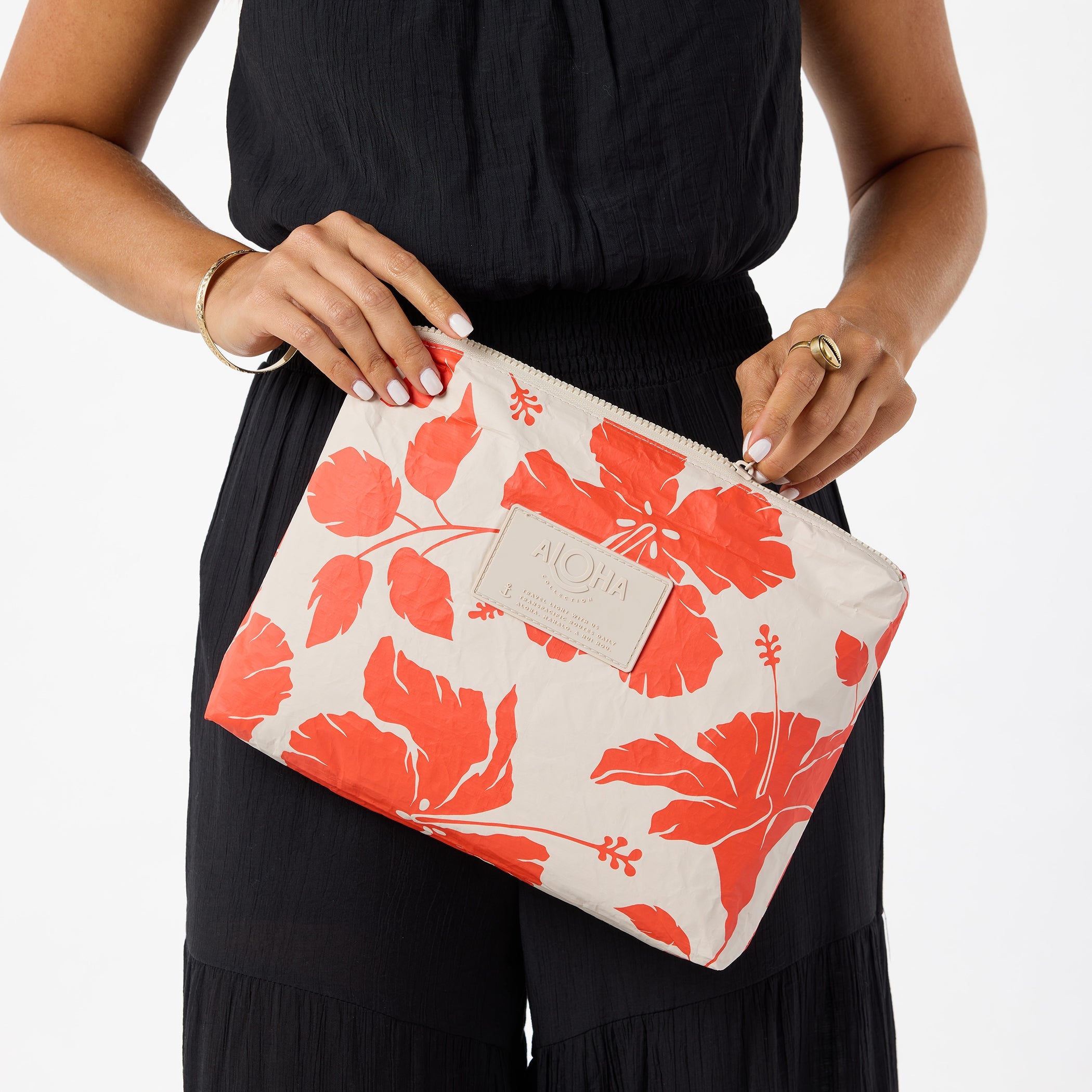 Salina Mid Pouch / Red Haute & Sandstone Aloha Collection