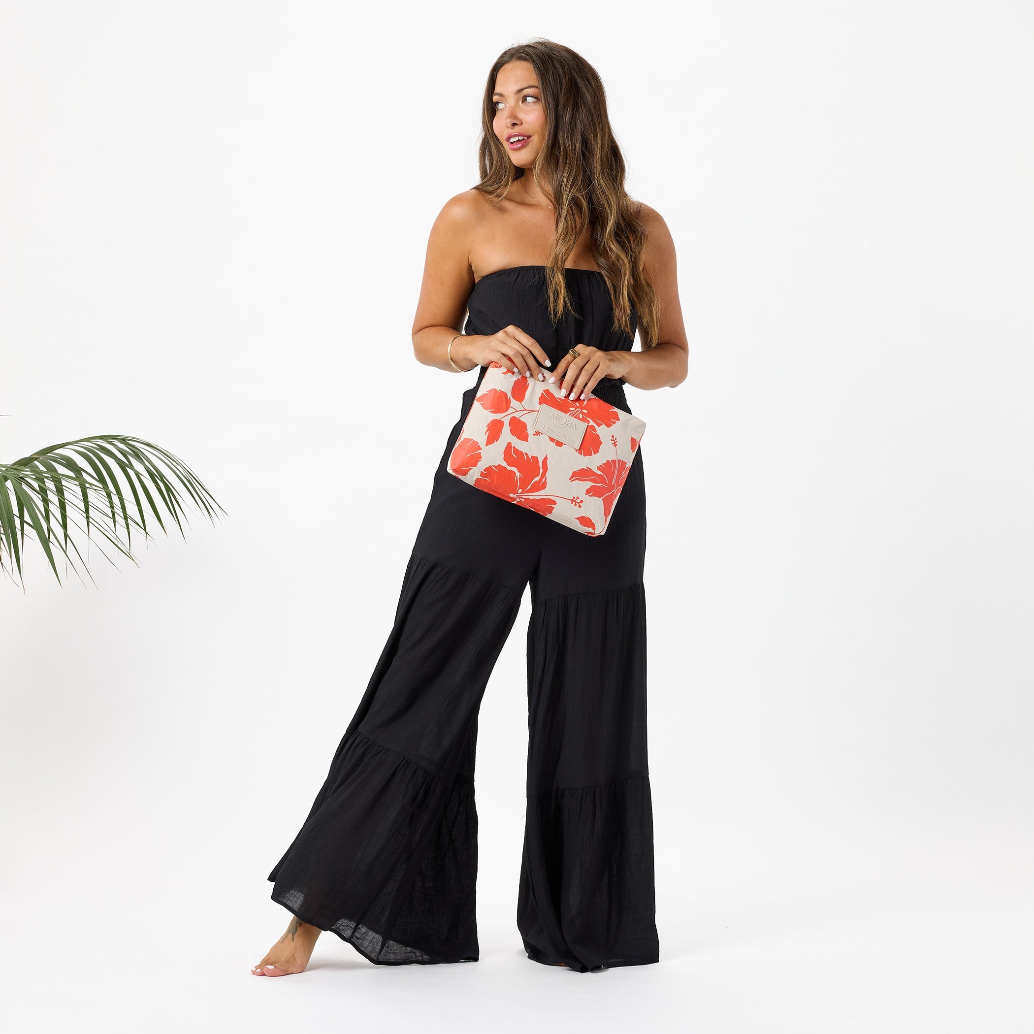 Salina Mid Pouch / Red Haute & Sandstone Aloha Collection