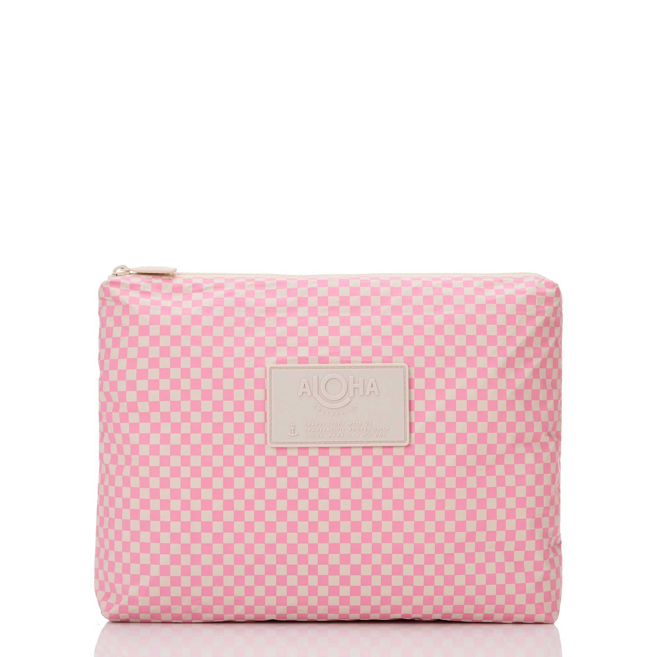 Tiny Check Mid Pouch / Blush Aloha Collection
