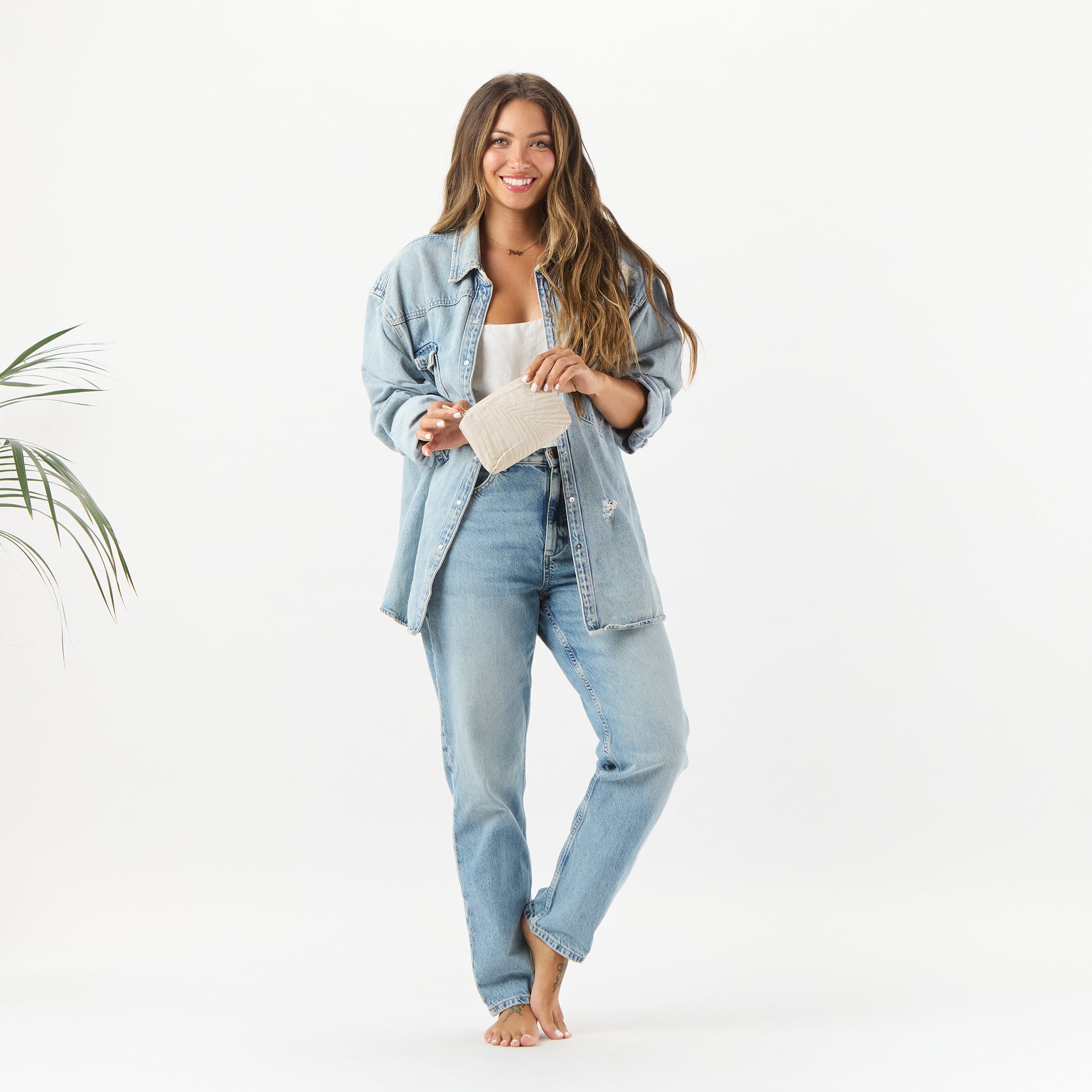 Areca Mini Pouch / Latte & Sandstone Aloha Collection