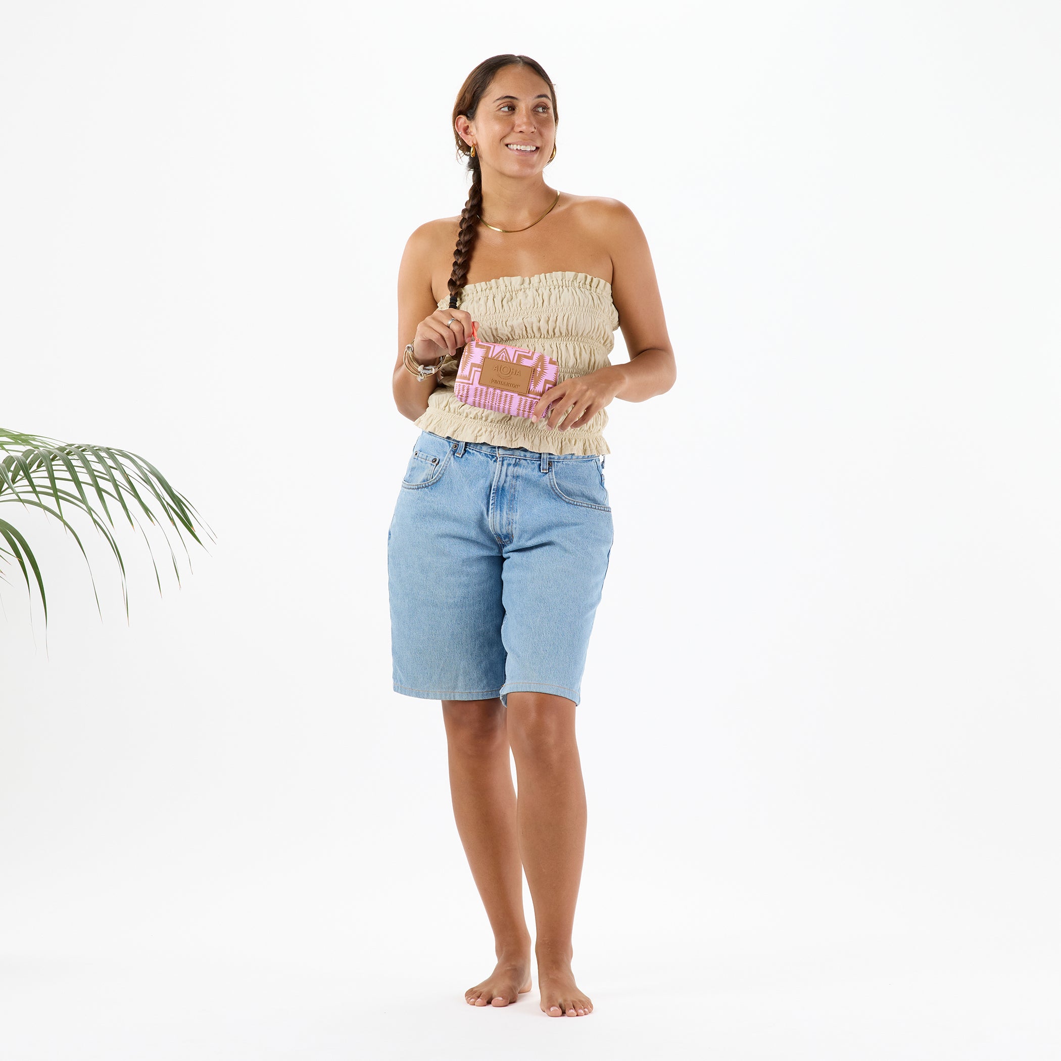 Century Harding Mini Pouch / Peony & Toffee