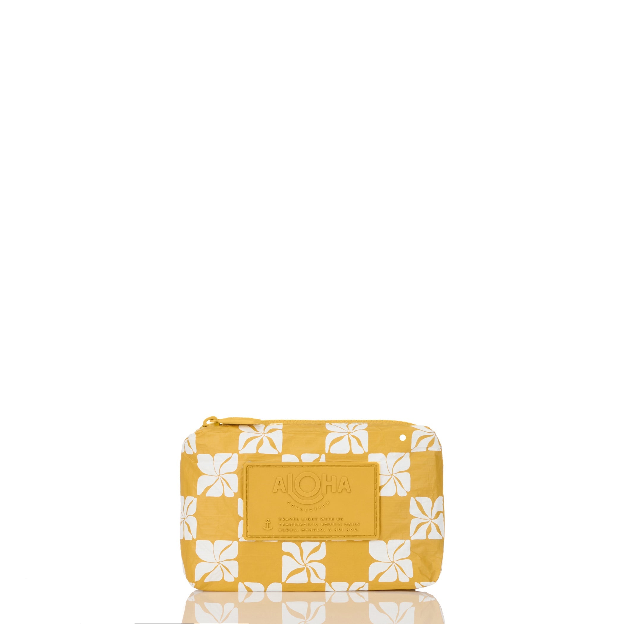 Pua Check Mini Pouch / Hot Mustard Aloha Collection
