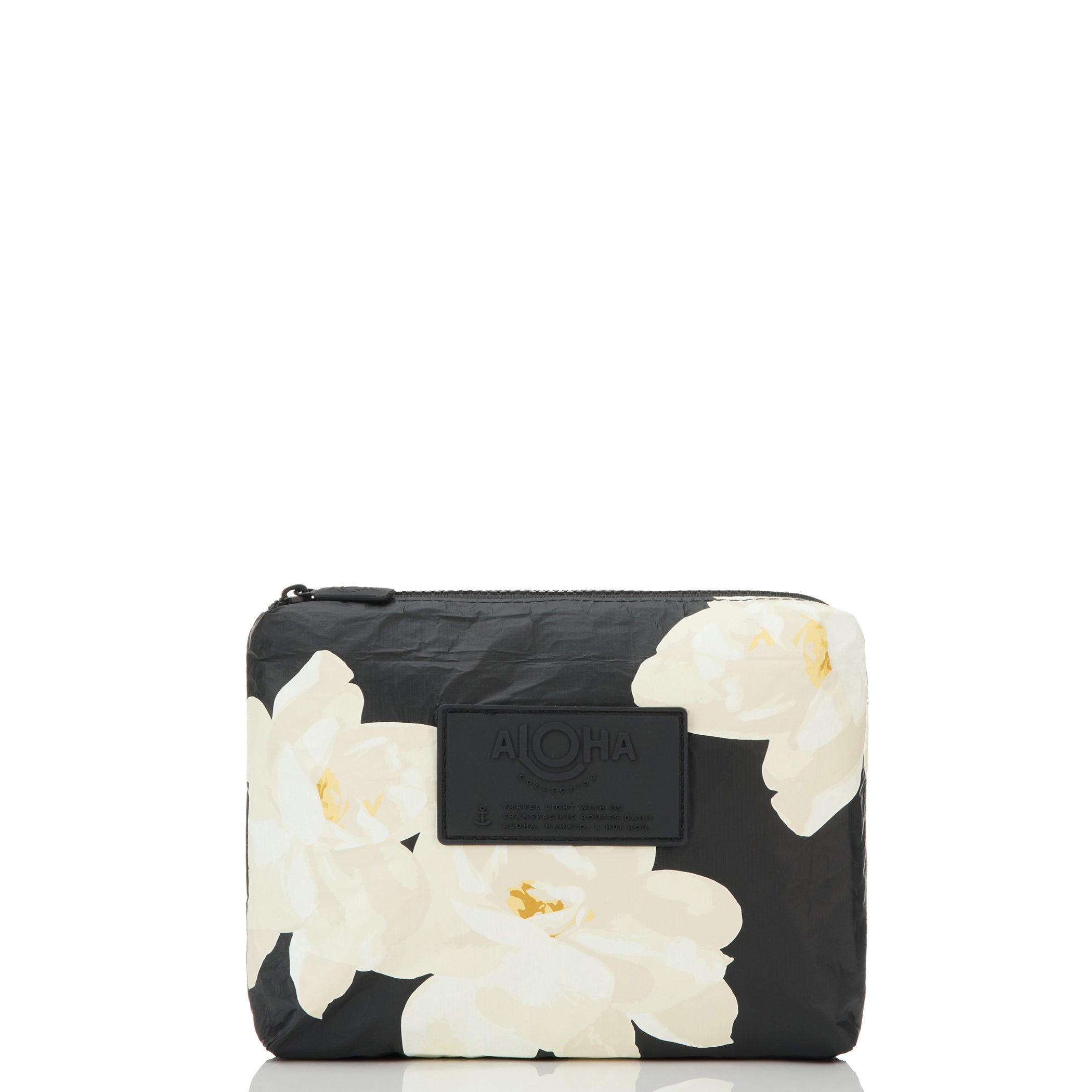 Mohala Small Pouch / Snow & Black Aloha Collection