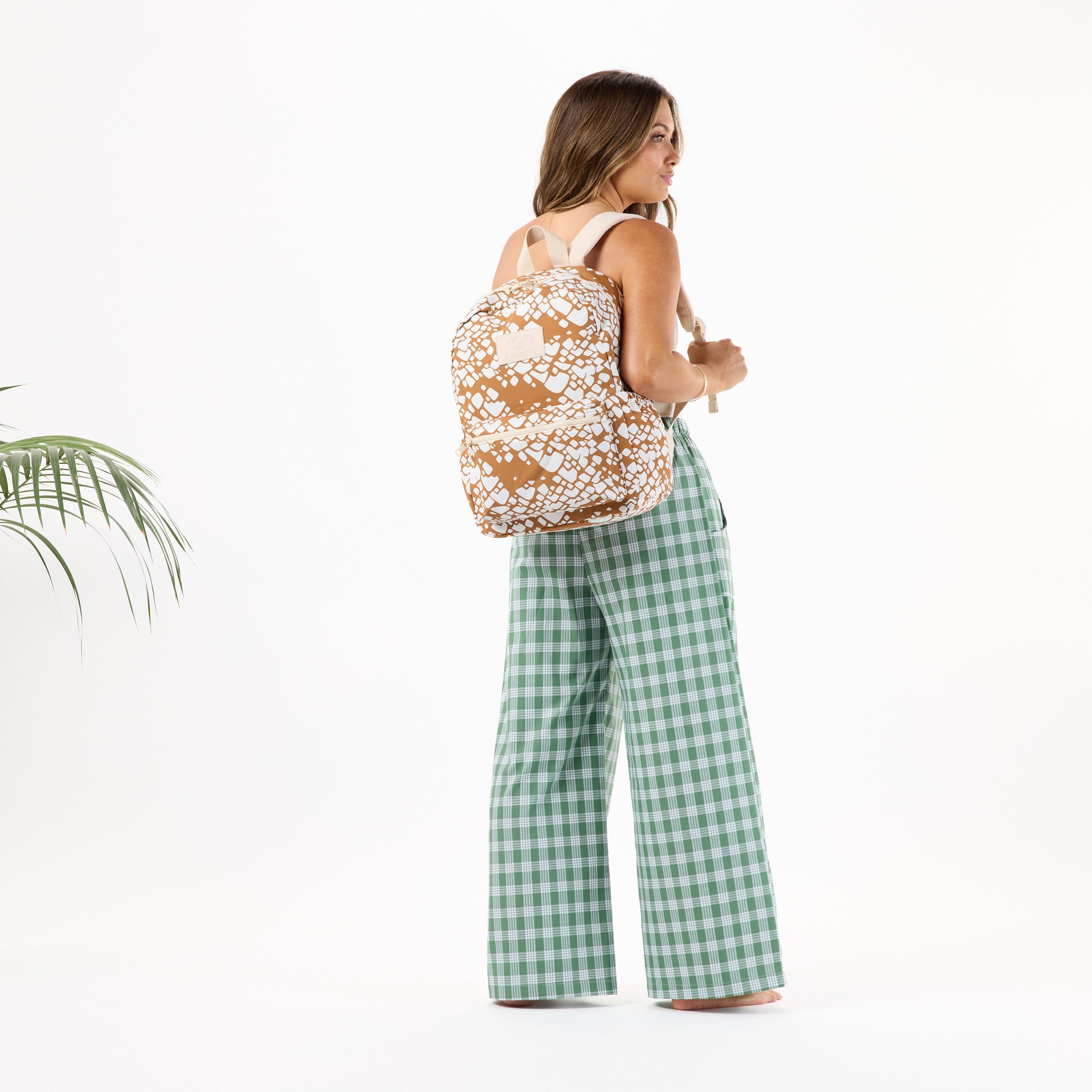 Textile Cone Backpack / Brown Sugar Aloha Collection