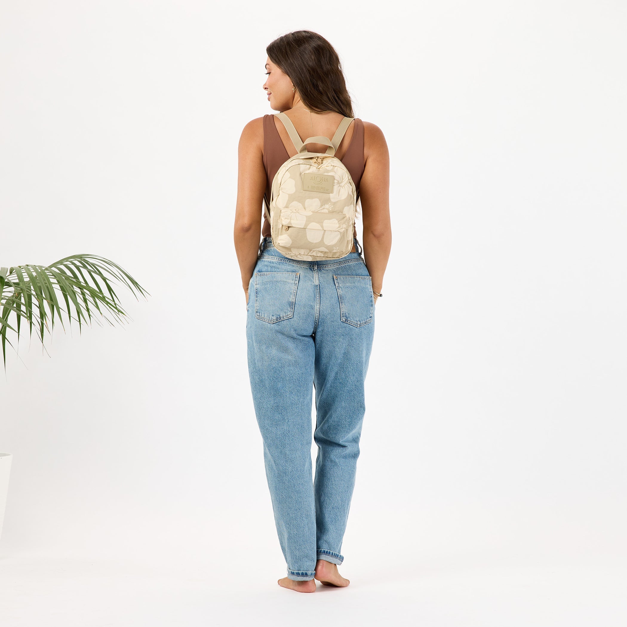 Hana Hou Mini Backpack / Creme & Dune Aloha Collection