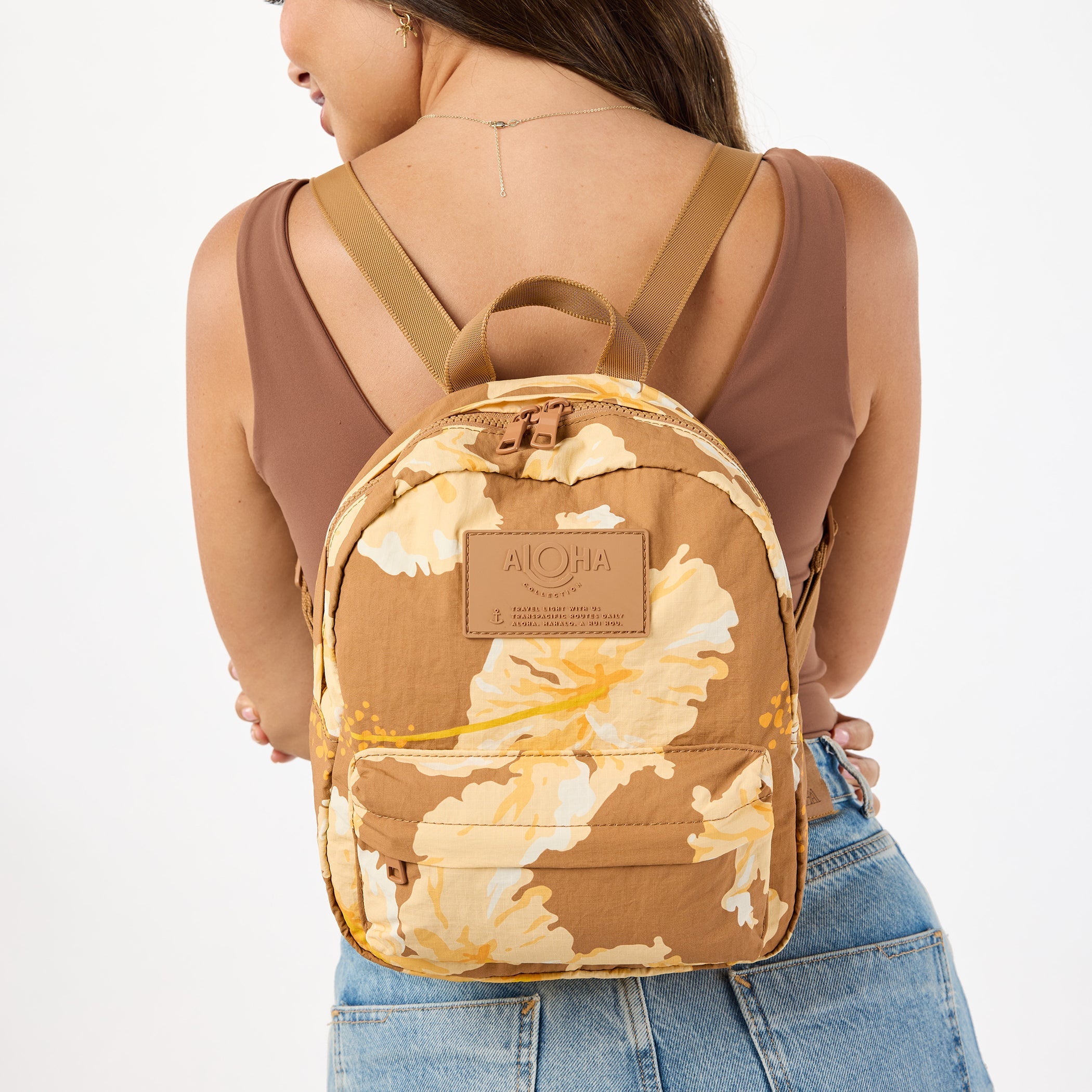 Taha'a Mini Backpack / Toffee Aloha Collection