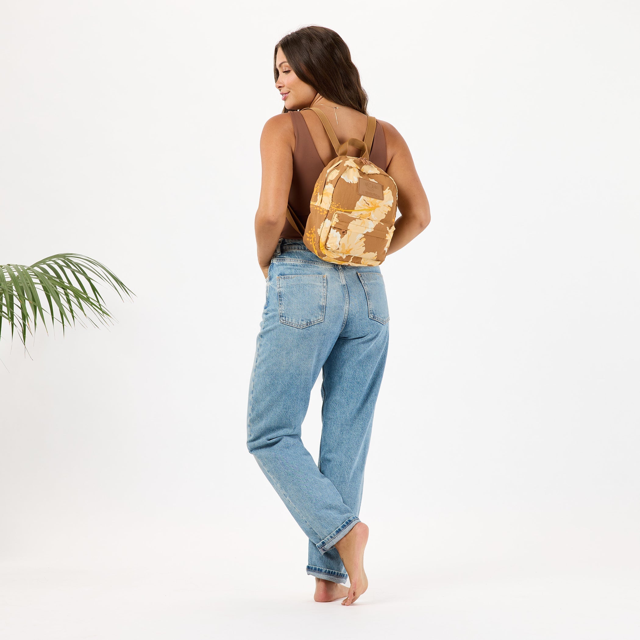 Taha'a Mini Backpack / Toffee Aloha Collection