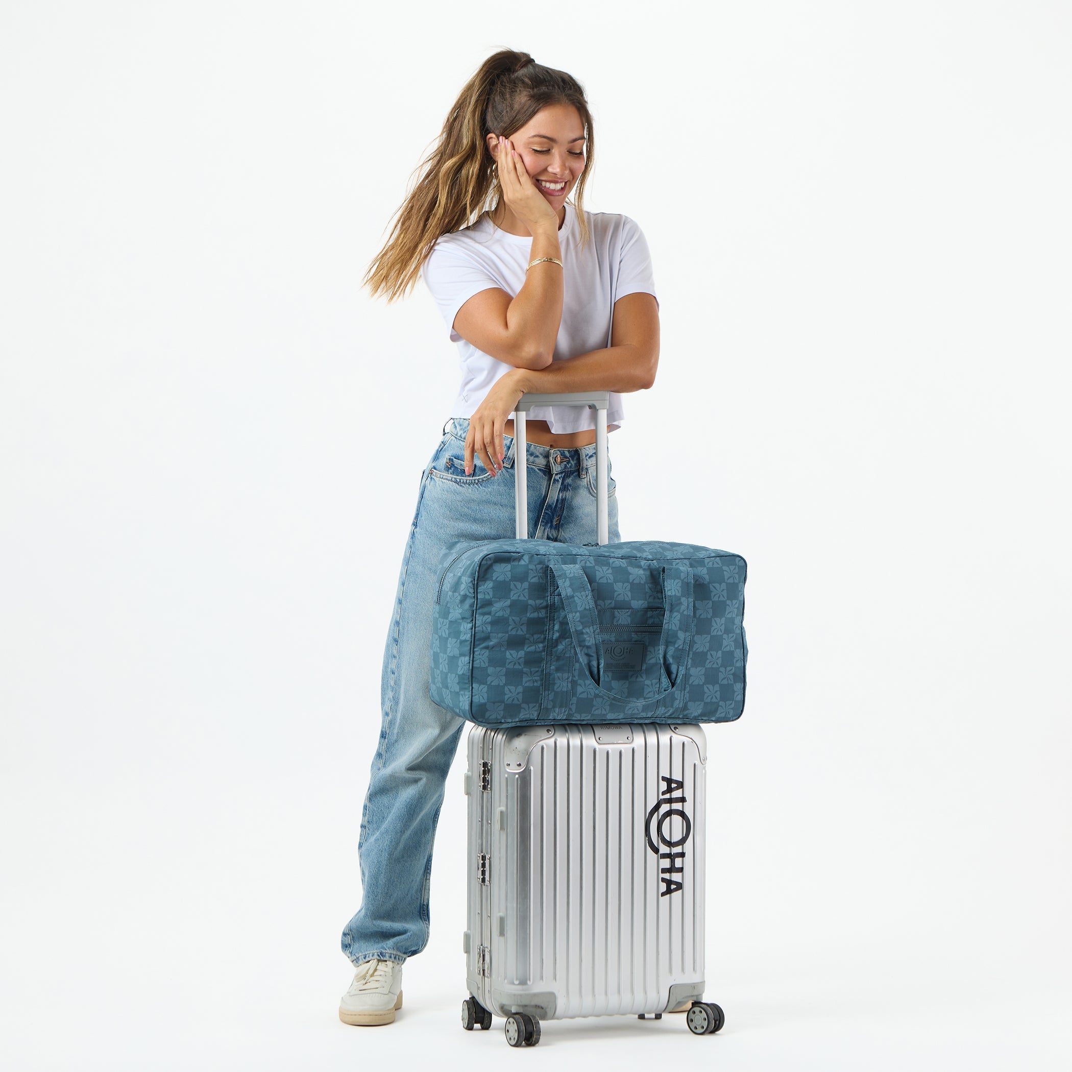 Pua Check Weekender / Slate Aloha Collection