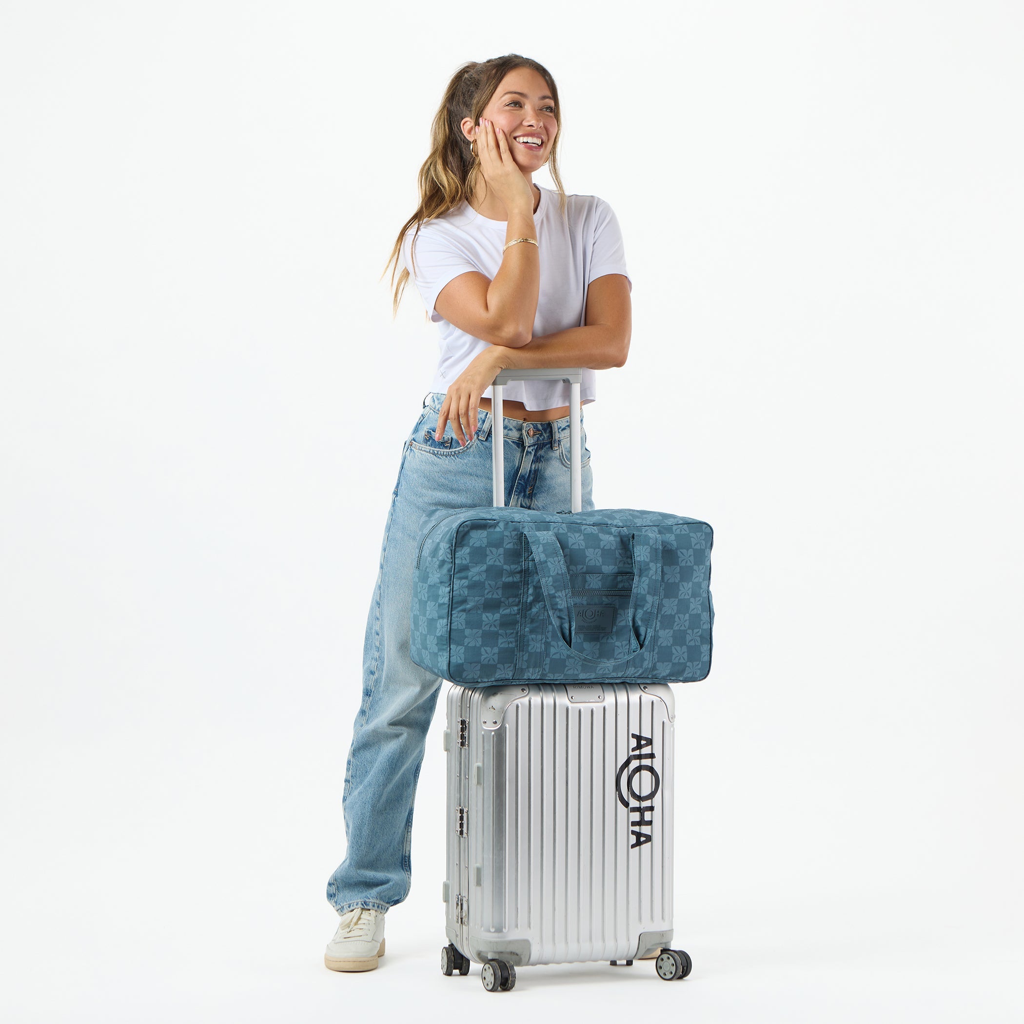 Pua Check Weekender / Slate Aloha Collection