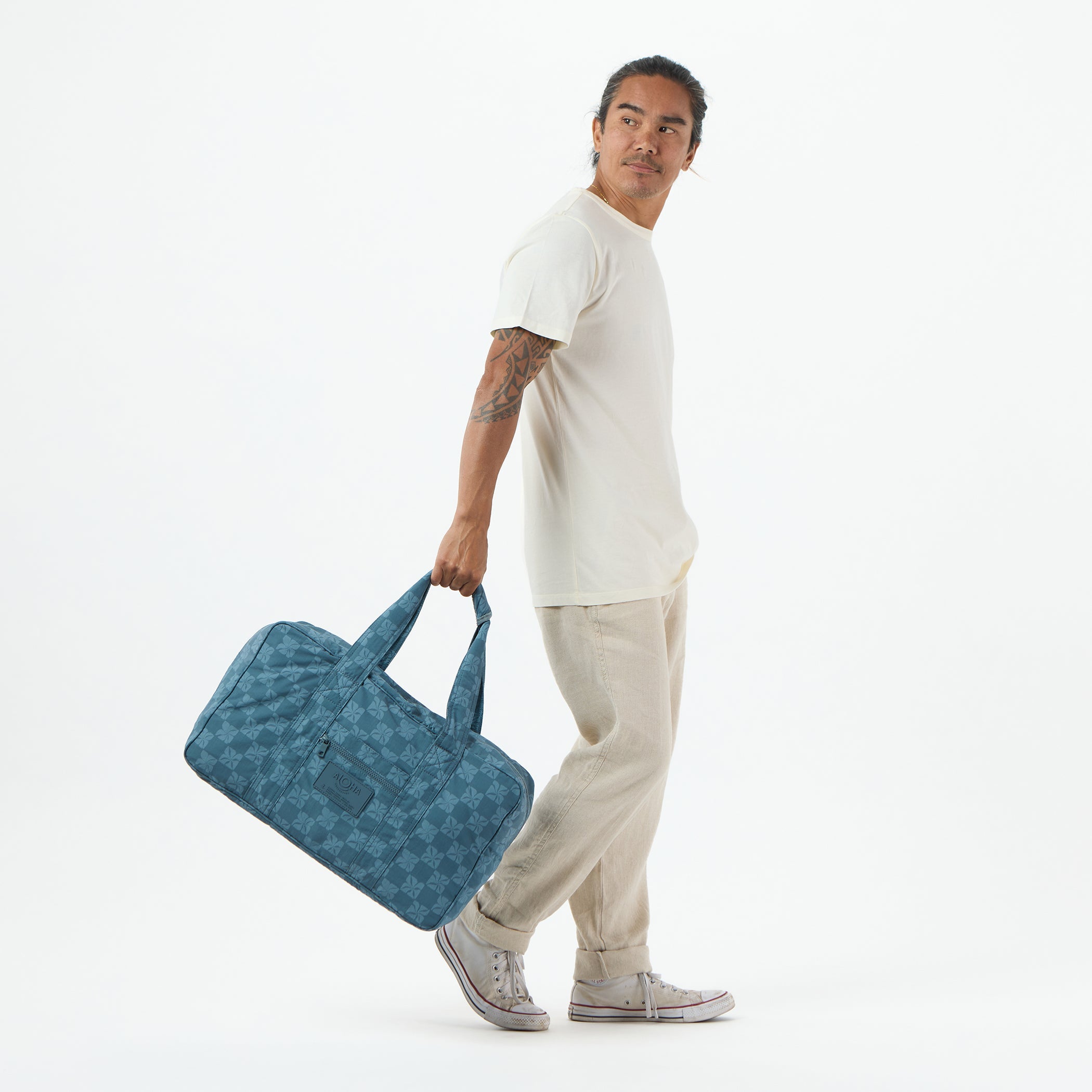 Pua Check Weekender / Slate Aloha Collection