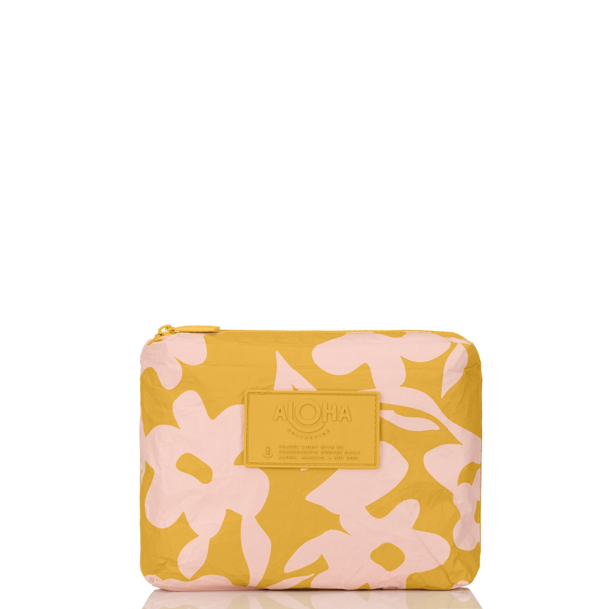 Fall Flowers Small Pouch / Hey Girl & Hot Mustard Aloha Collection