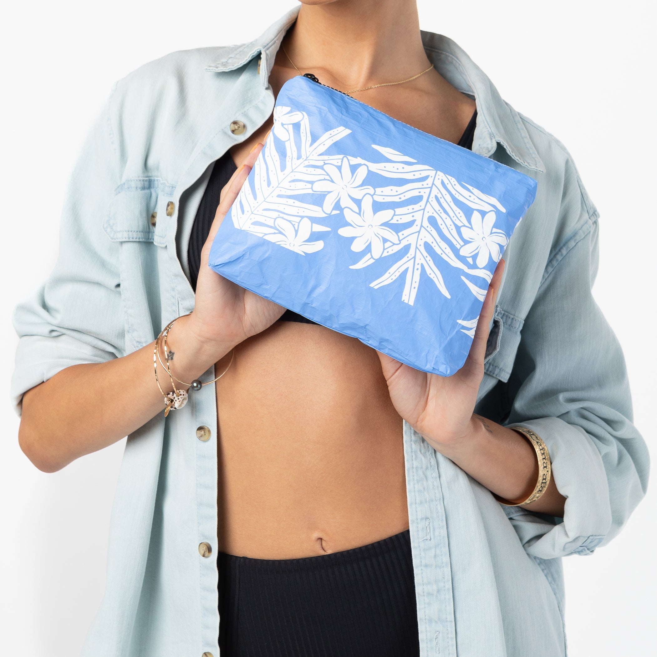 Laua'e Small Pouch / Lapis Aloha Collection