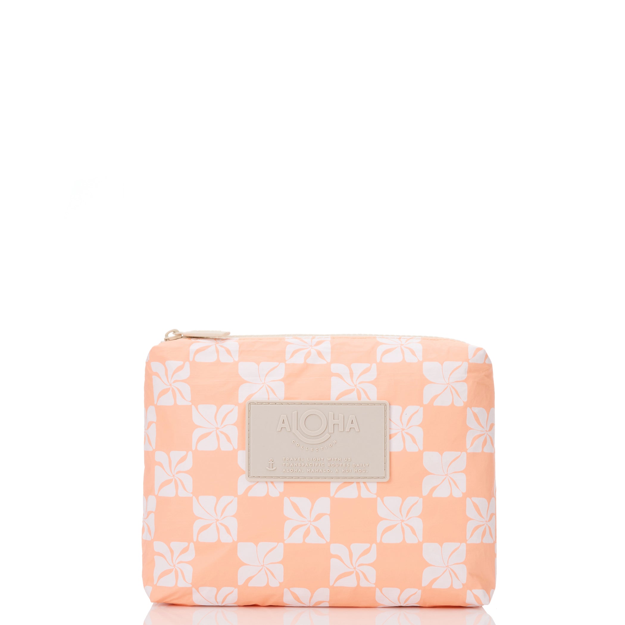 Pua Check Small Pouch / Peachy Aloha Collection