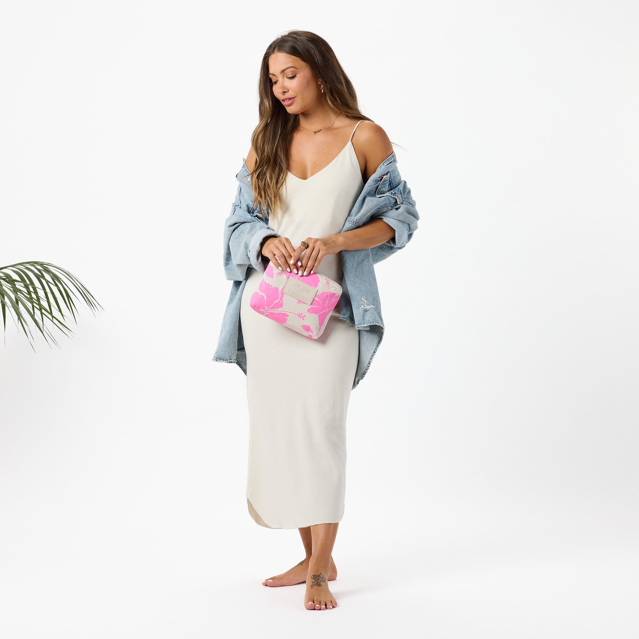 Salina Small Pouch / Fruit Punch & Sandstone Aloha Collection