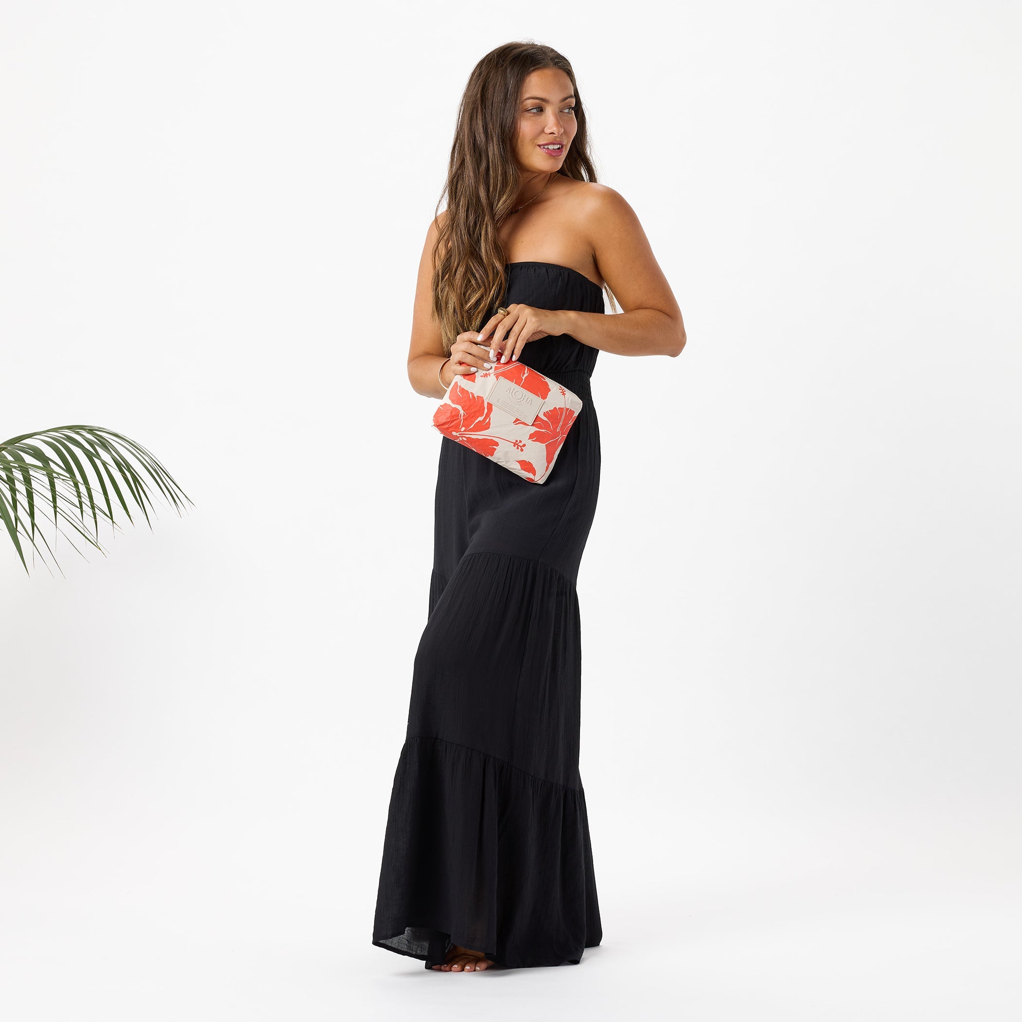 Salina Small Pouch / Red Haute & Sandstone Aloha Collection