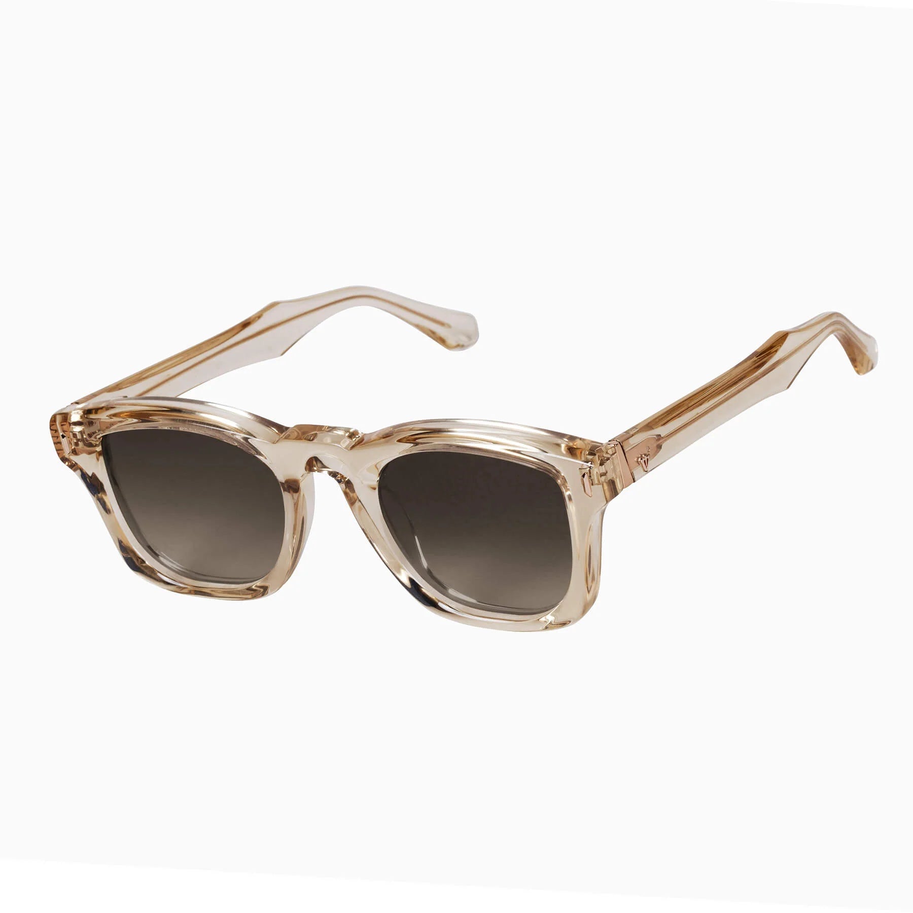 Solomon / Champagne with Rose Gold Metal Trim / Polarized Brown Gradient Lens Valley Eyewear