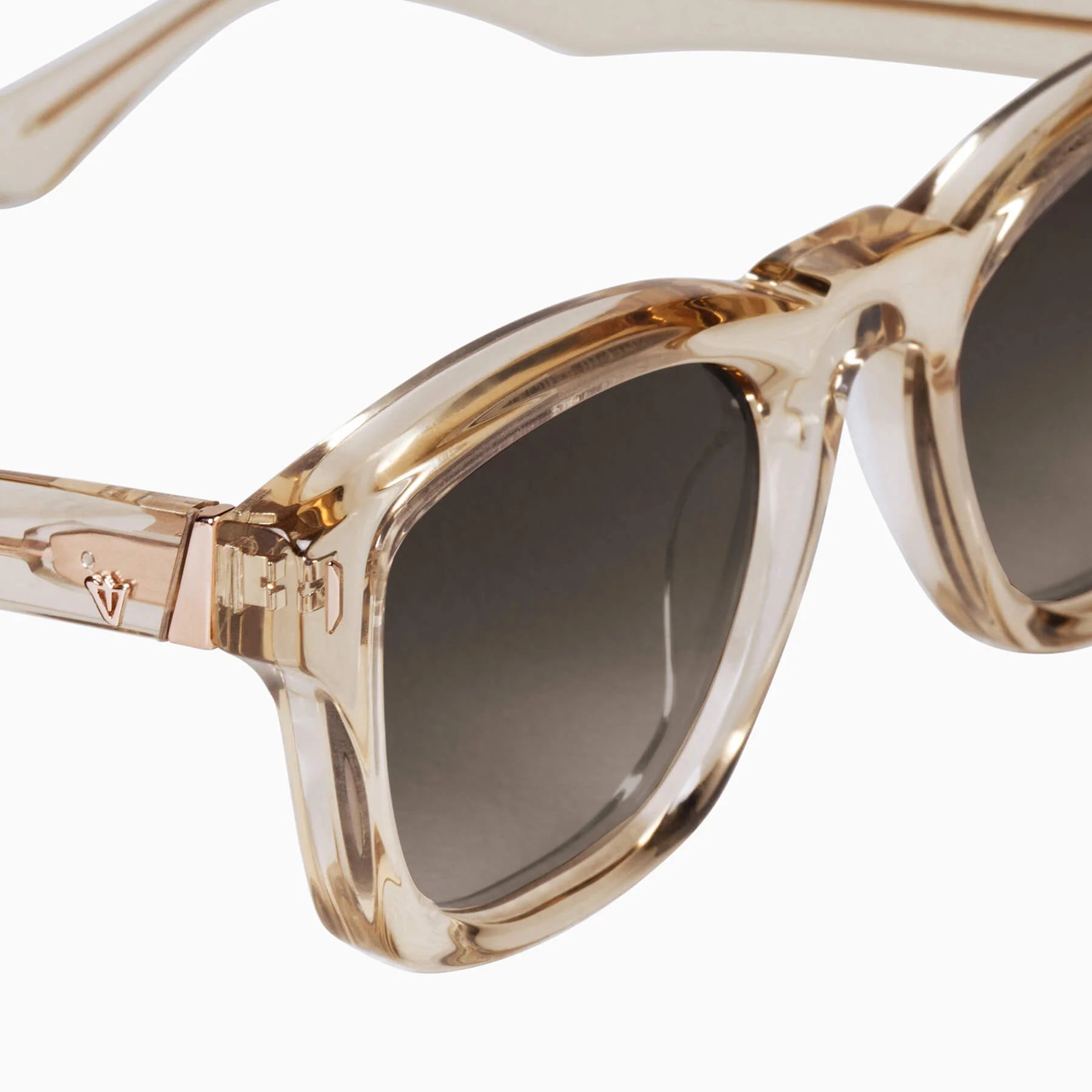 Solomon / Champagne with Rose Gold Metal Trim / Polarized Brown Gradient Lens Valley Eyewear