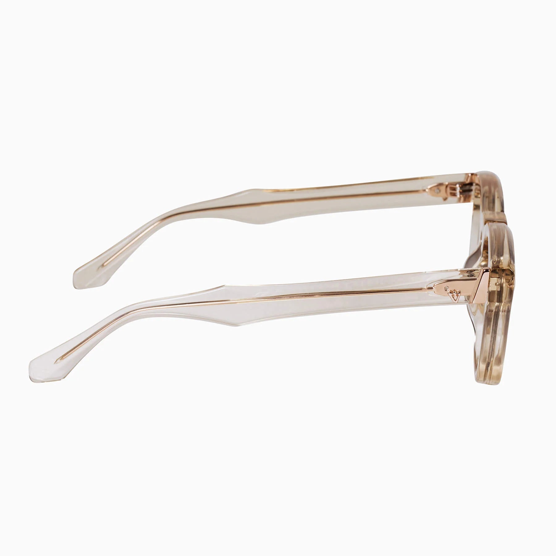 Solomon / Champagne with Rose Gold Metal Trim / Polarized Brown Gradient Lens Valley Eyewear