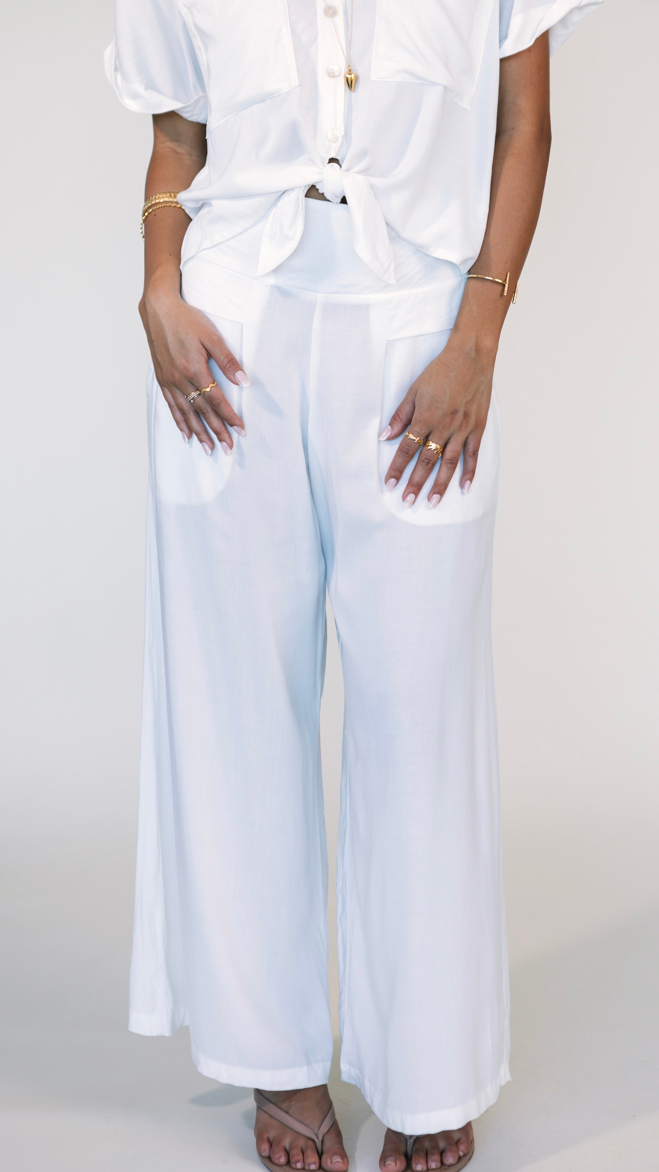 Johanna Pant / Off White Khush Clothing