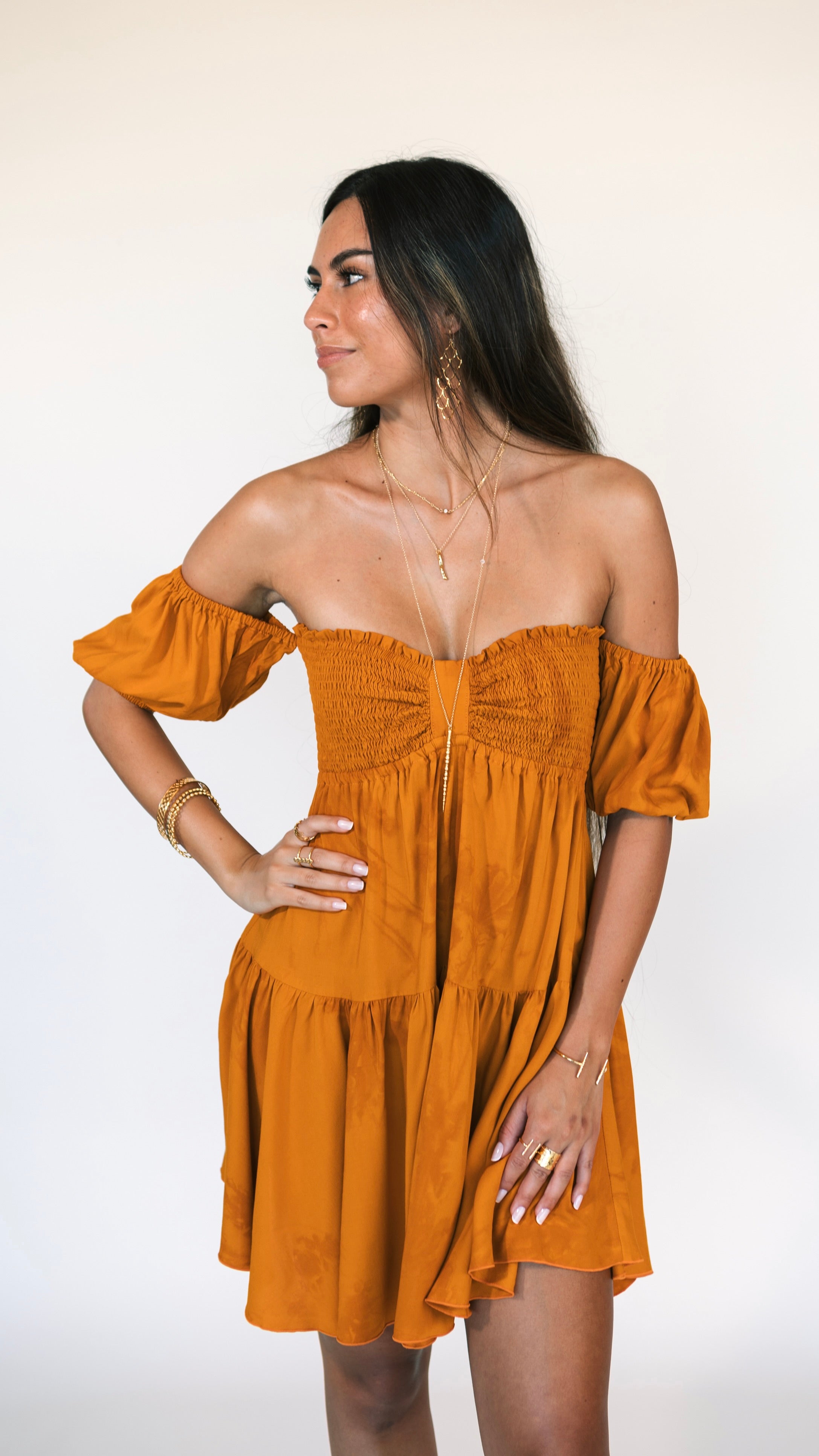 Keahi Dress / Tangerine Sunset Khush Clothing