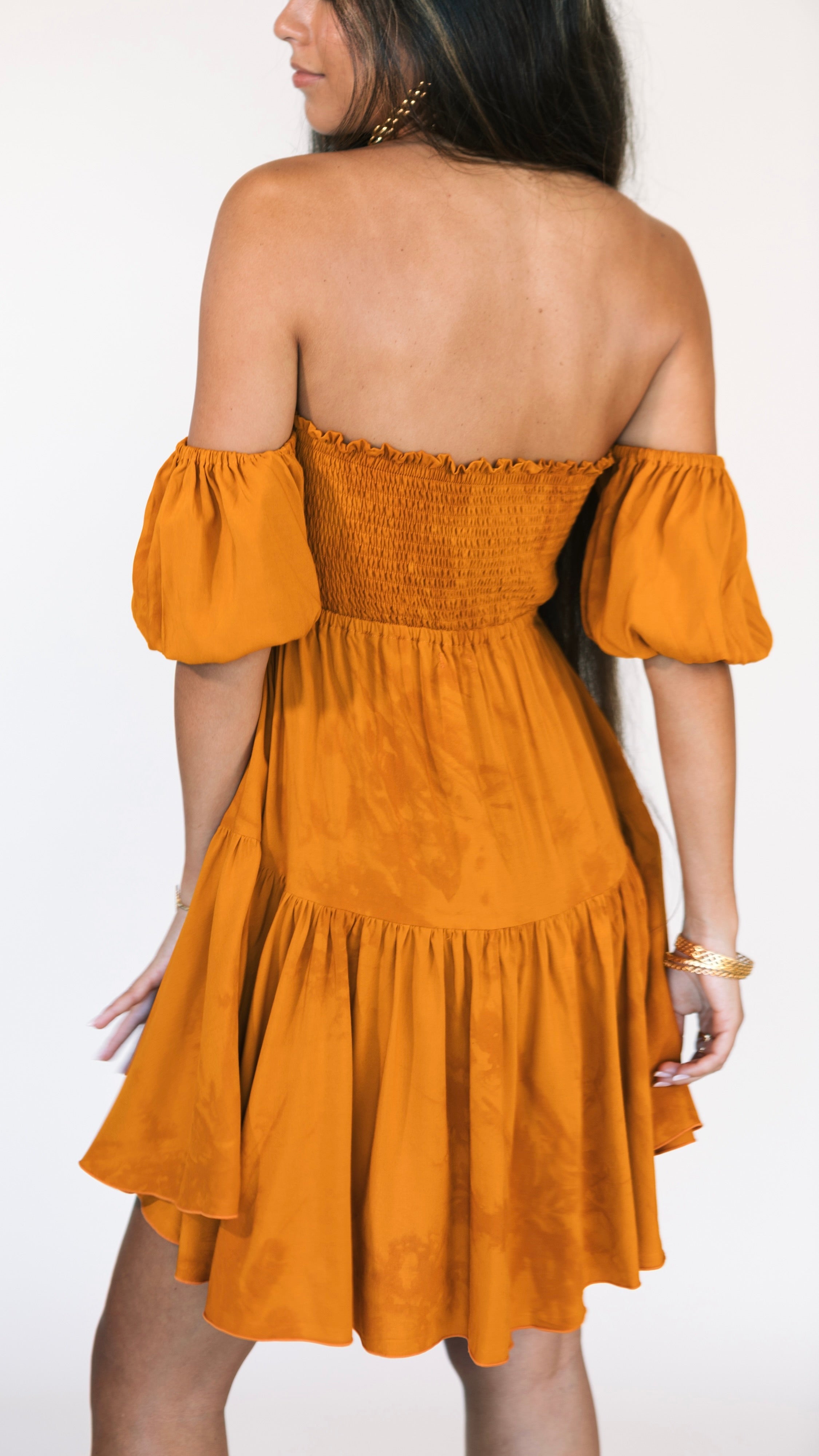 Keahi Dress / Tangerine Sunset Khush Clothing
