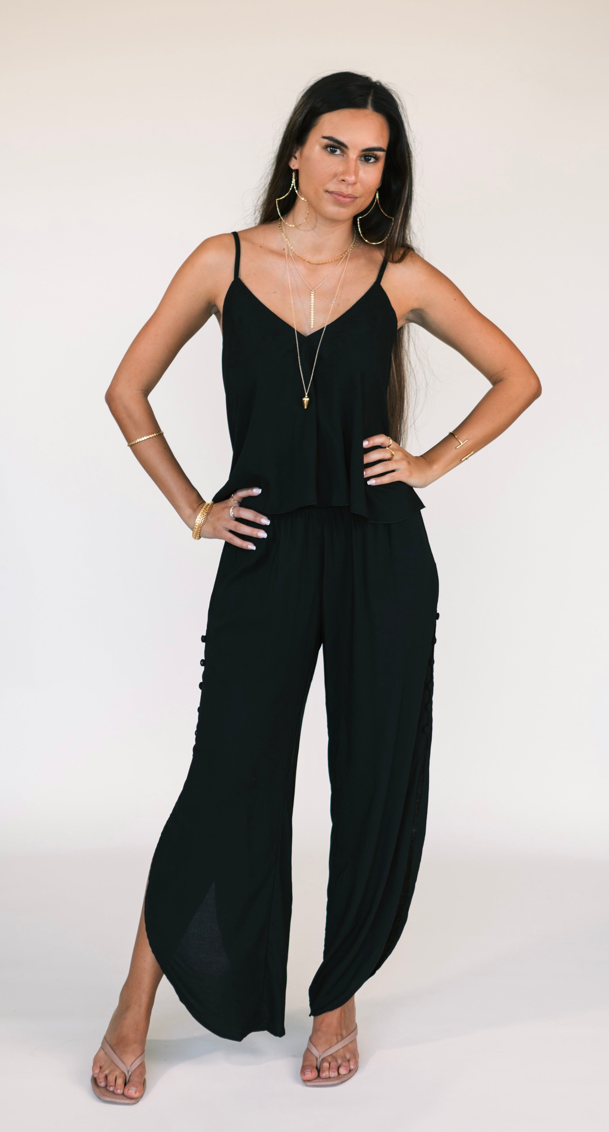Alexi Top / Solid Black Khush Clothing