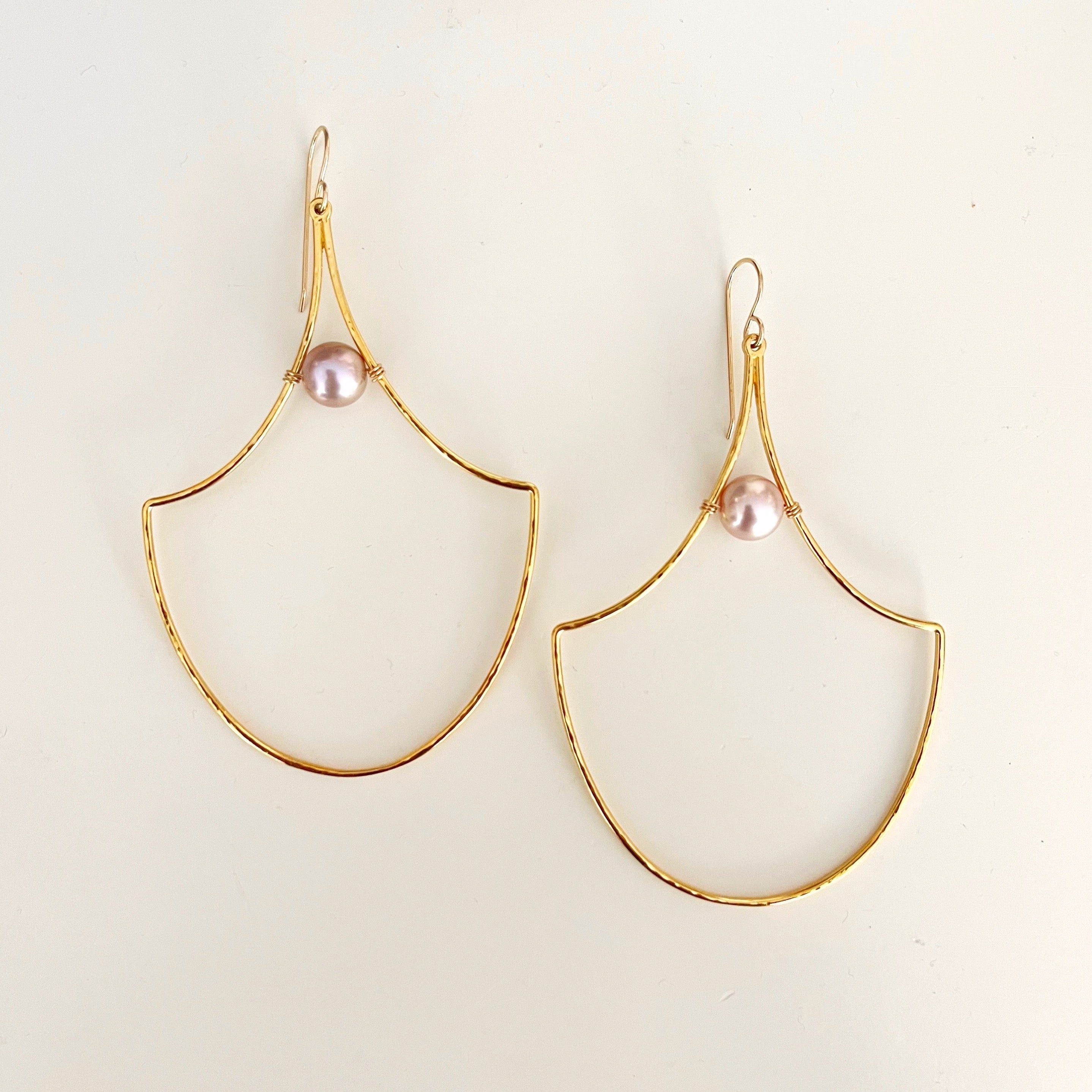 Hinuhinu Mermaid Scale Hoops KEANI JEWELRY