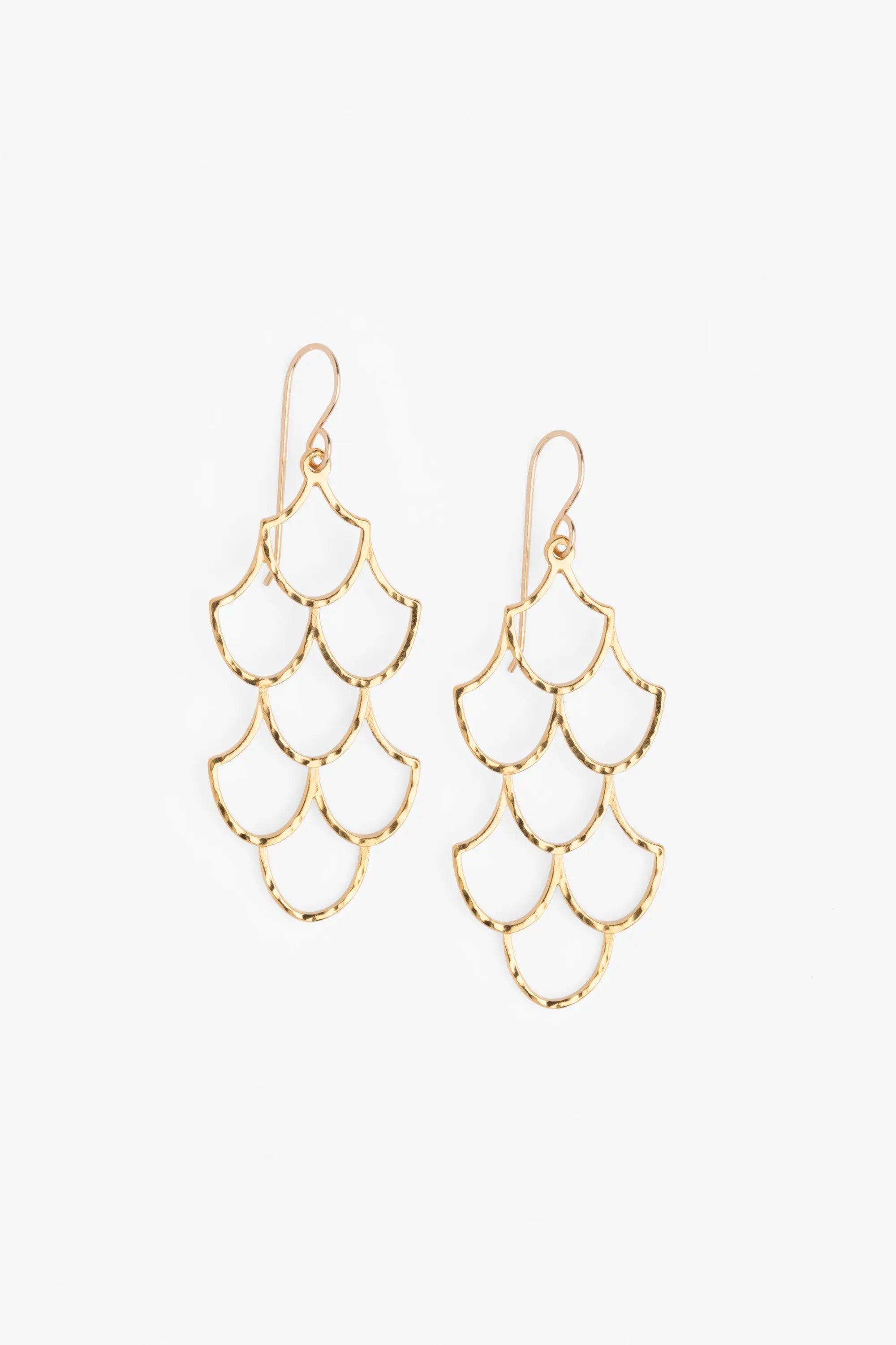 Unveiled Mermaid Scale Earrings, Designed by Keani Hawai'i in Maui