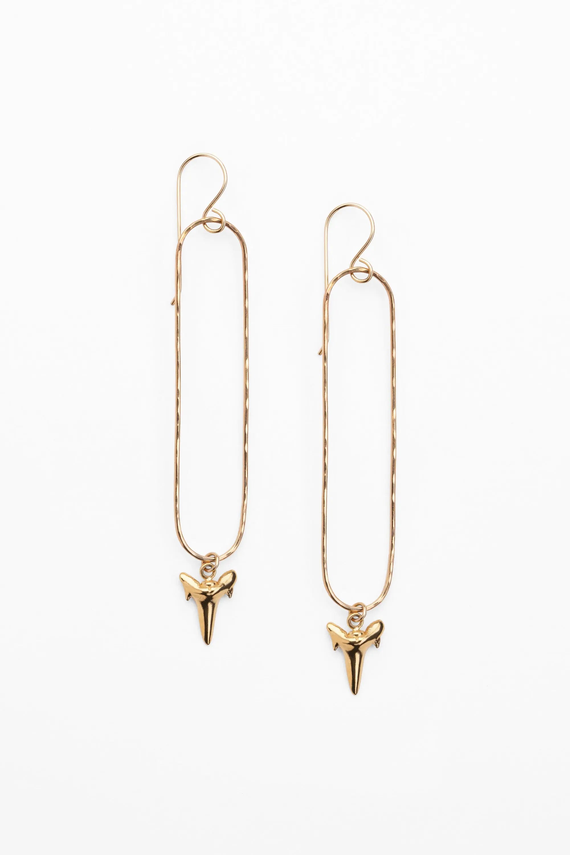 Mano Tooth Swoop Earrings, Designed by Keani Hawai'i