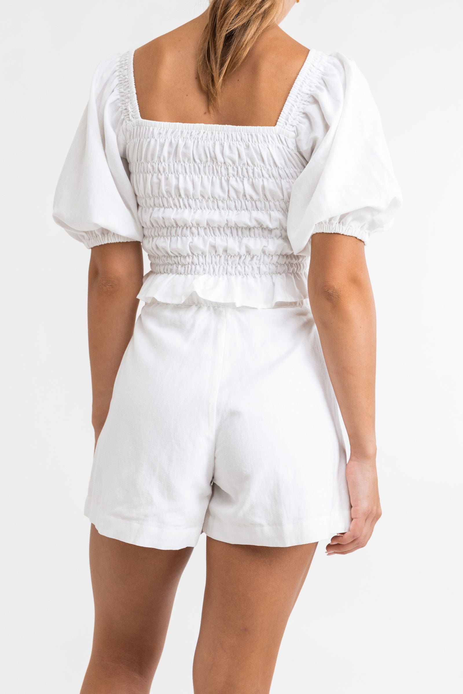 Eddie Elasticated Short / White RHYTHM