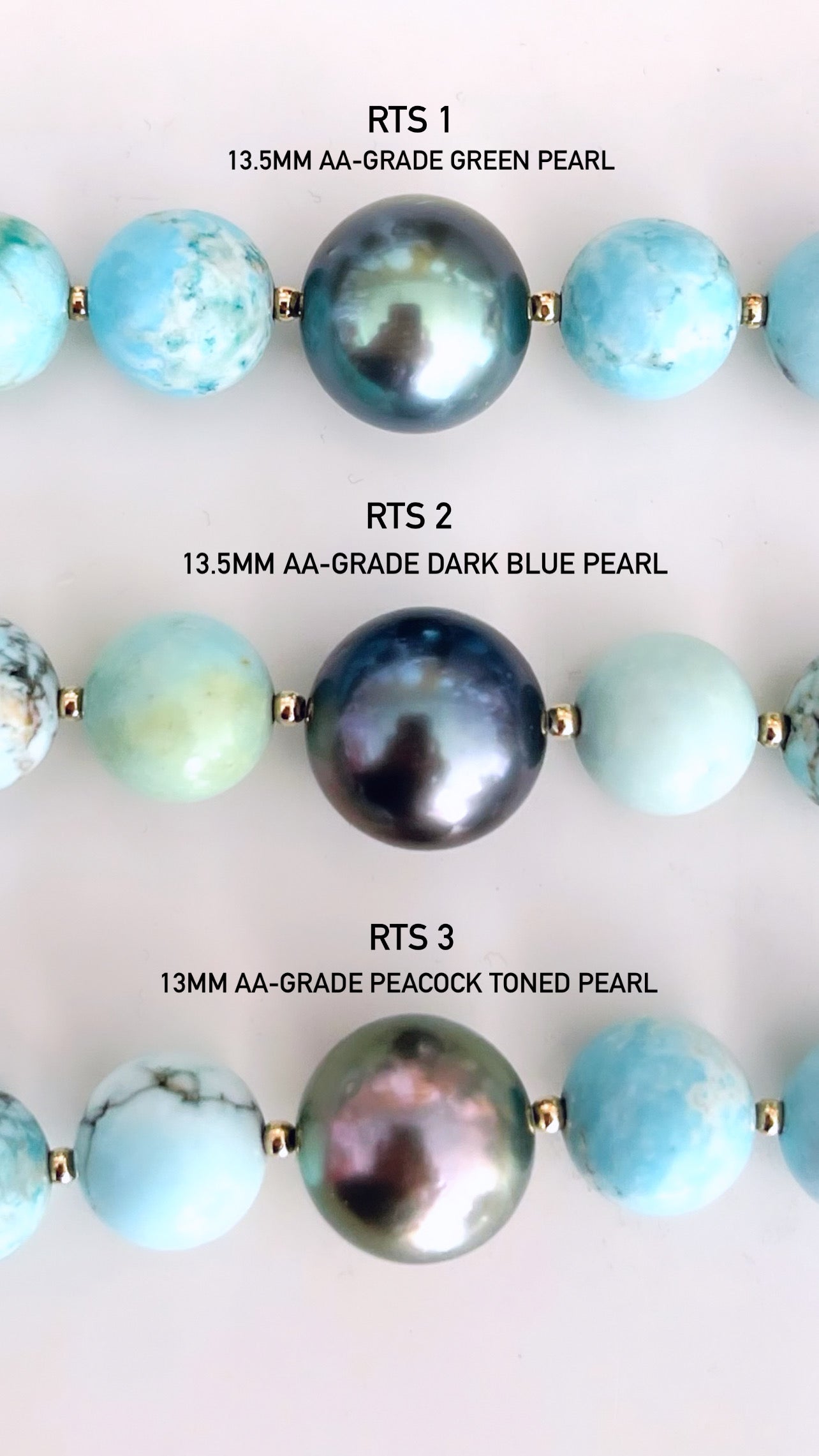 Ready to Ship - Turquoise Tahitian Beaded Bracelet KEANI JEWELRY