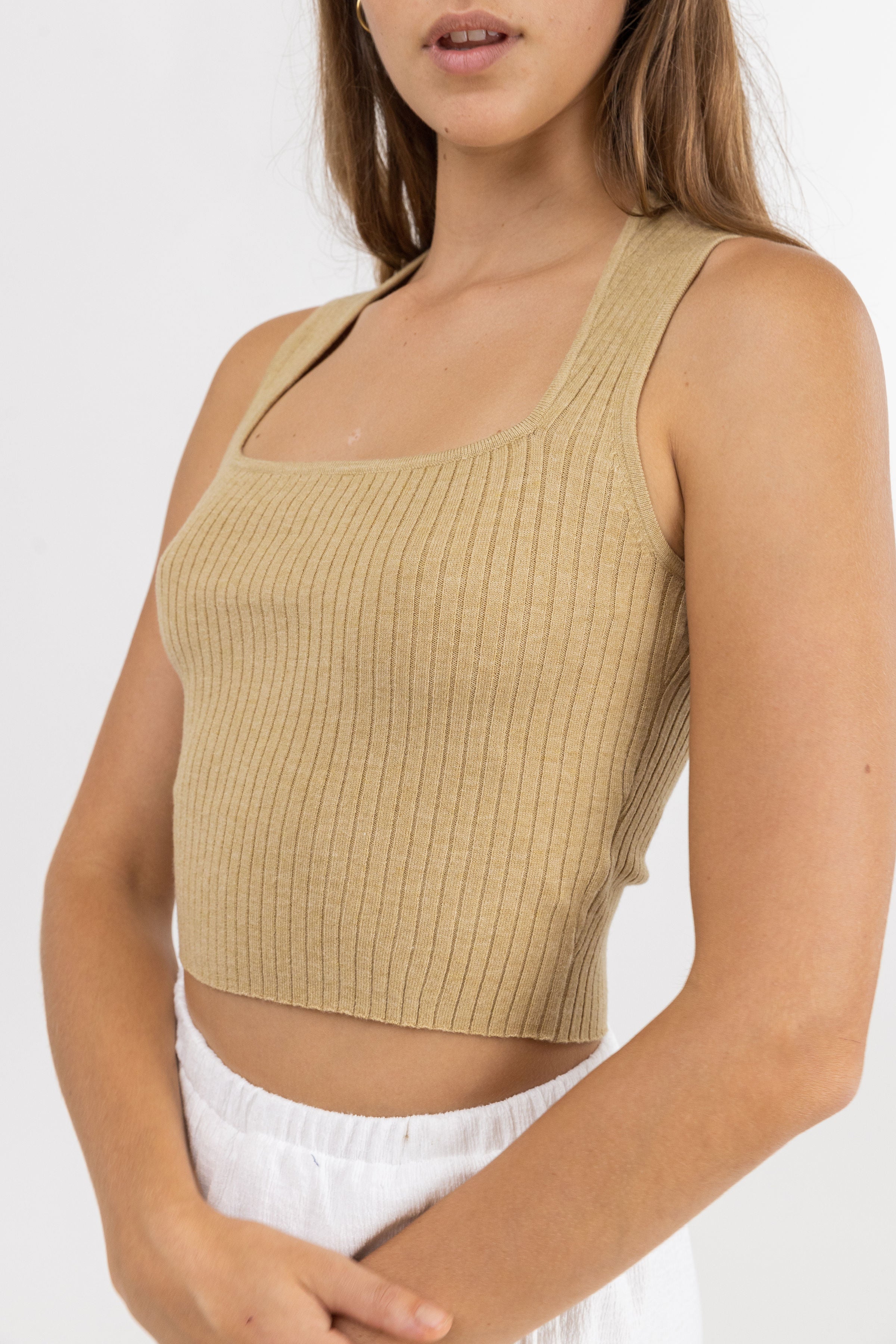 Andie Knit Crop Top / Hemp RHYTHM