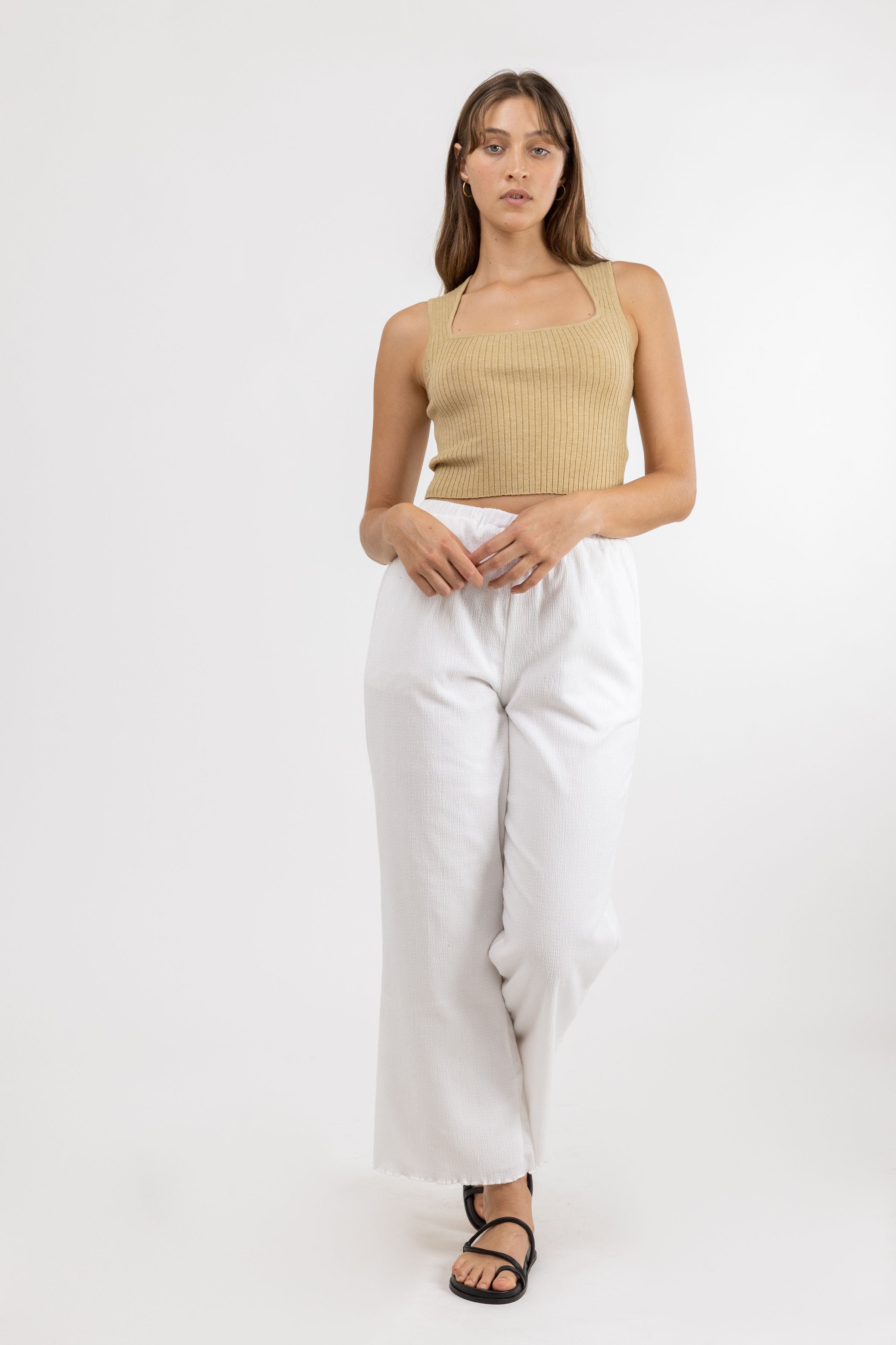 Andie Knit Crop Top / Hemp RHYTHM