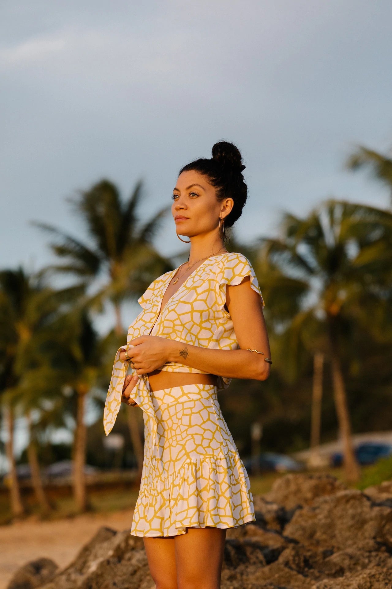 Sahara Ruffle Mini Skirt XIX PALMS