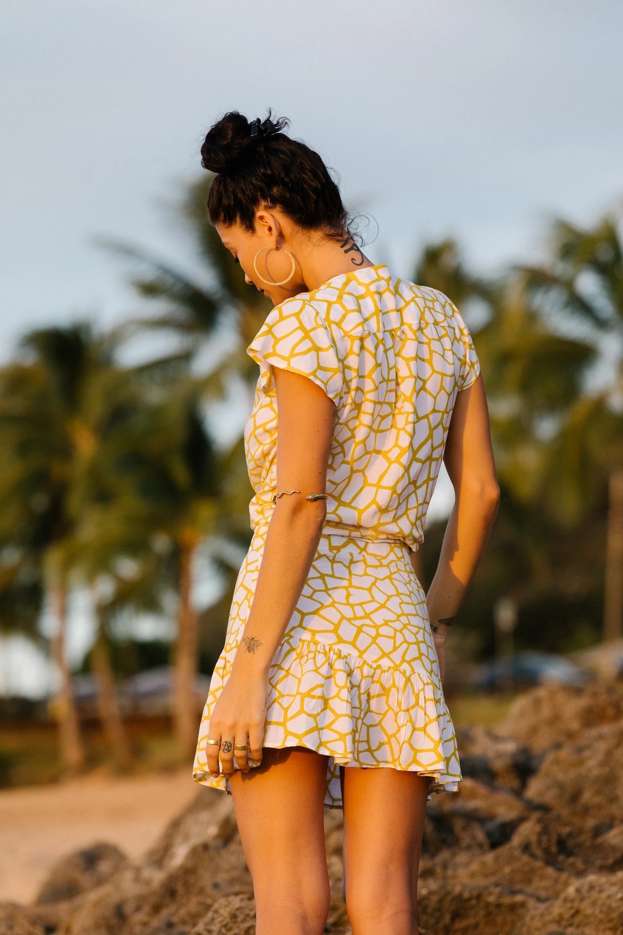 Sahara Ruffle Mini Skirt XIX PALMS