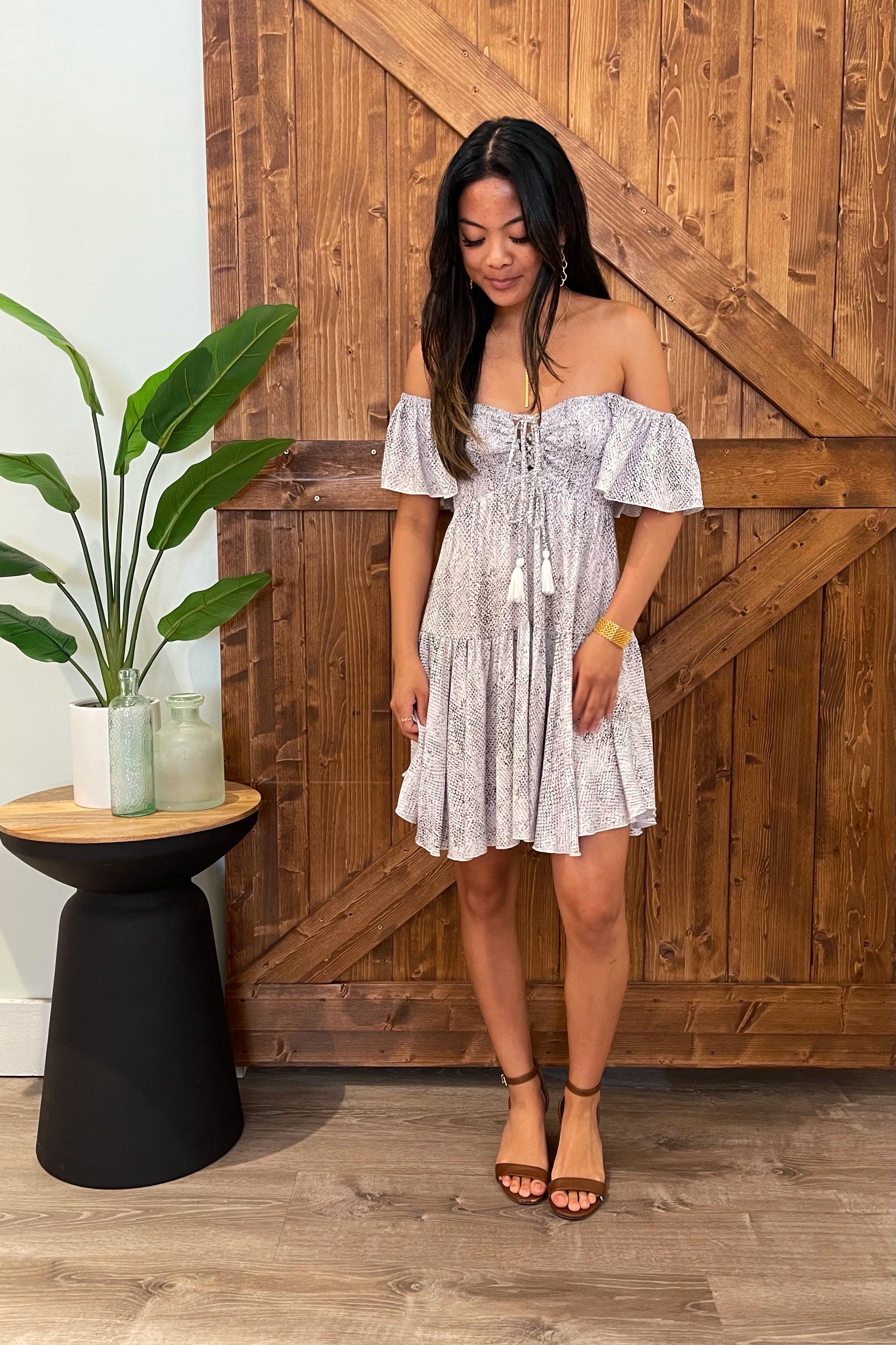 Quinn Dress / Viper White Khush Clothing