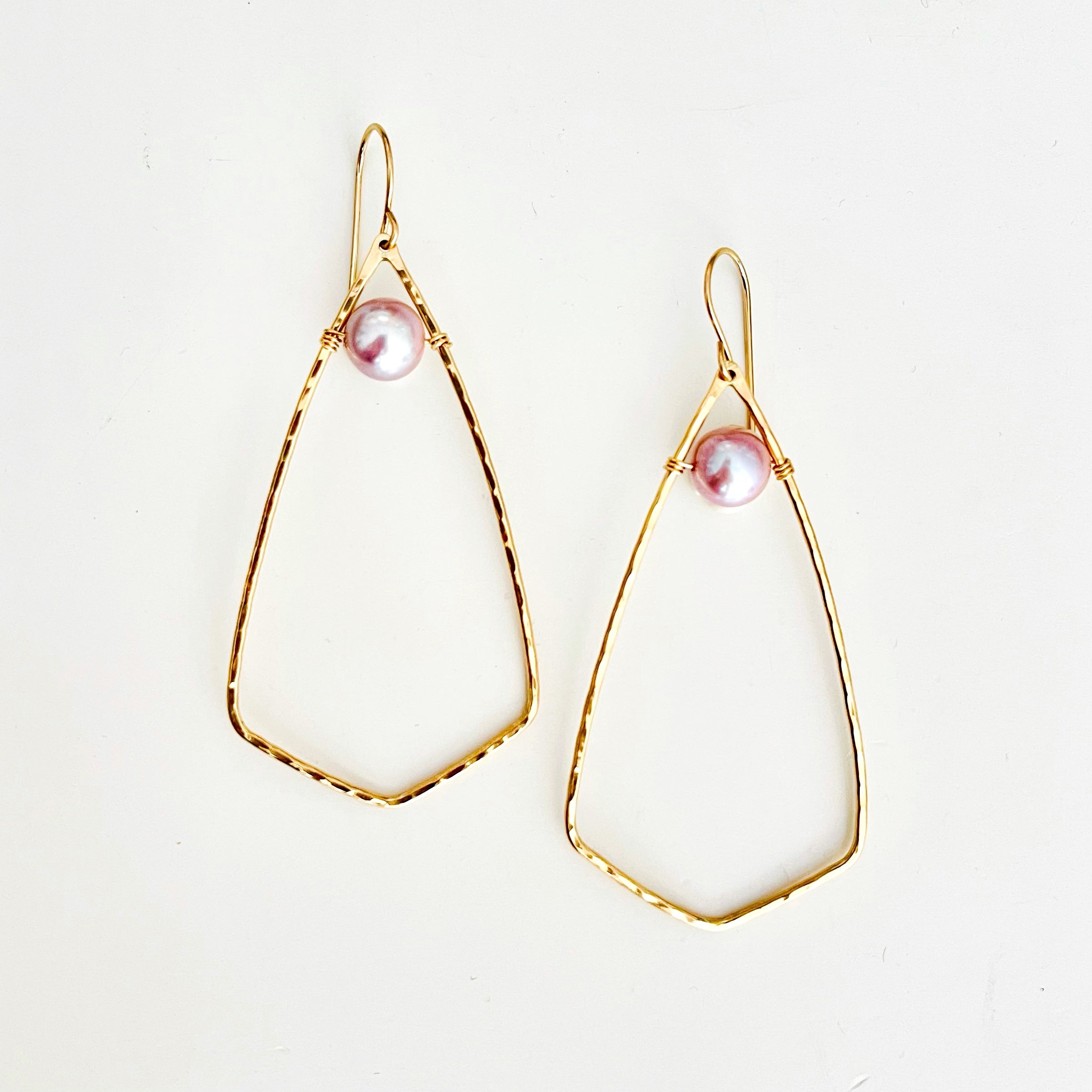 Hinuhinu Edison Pearl Hoku Hoops KEANI JEWELRY