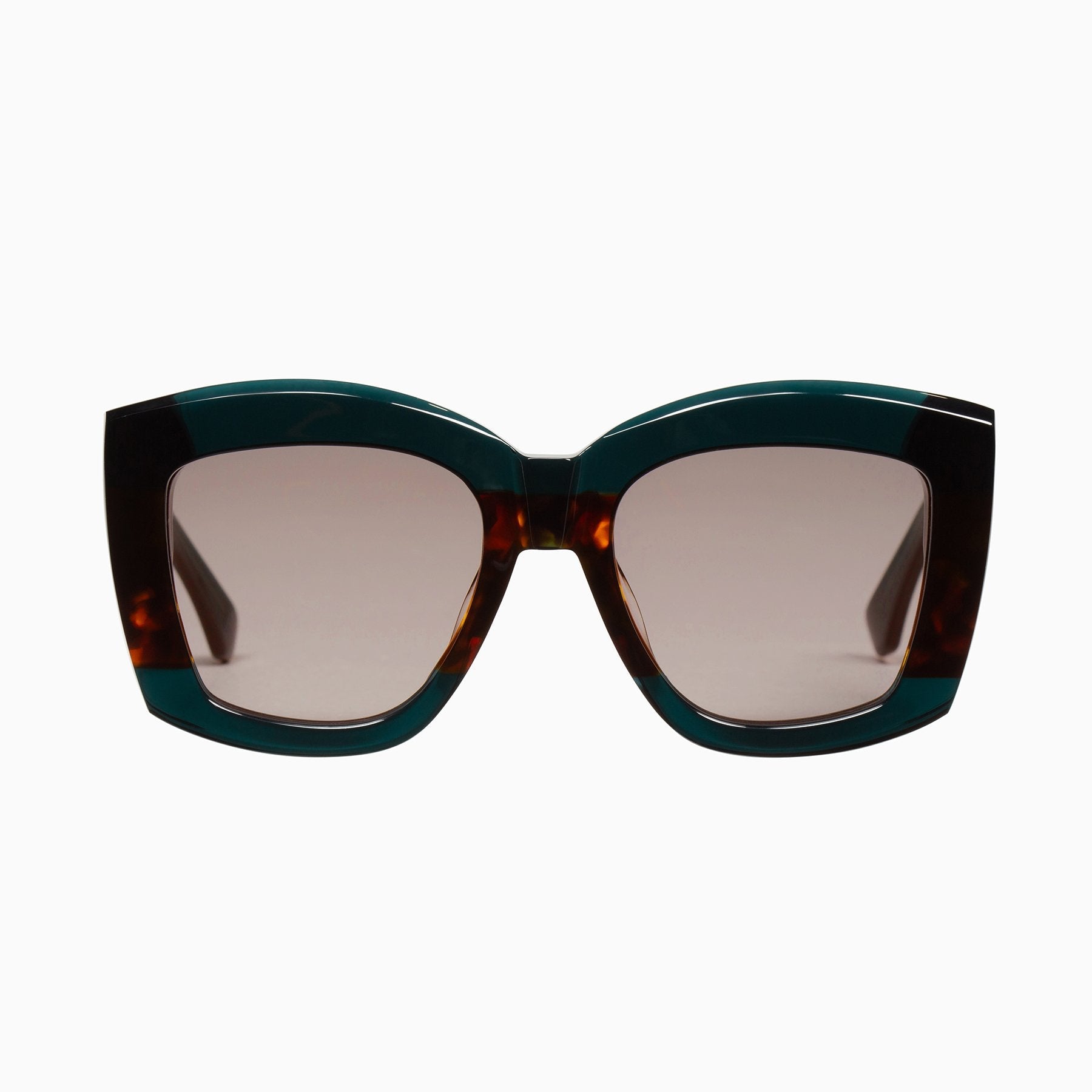 Polarized Coltrane / Dark Sea Green & Tort Center / Brown Lens Valley Eyewear
