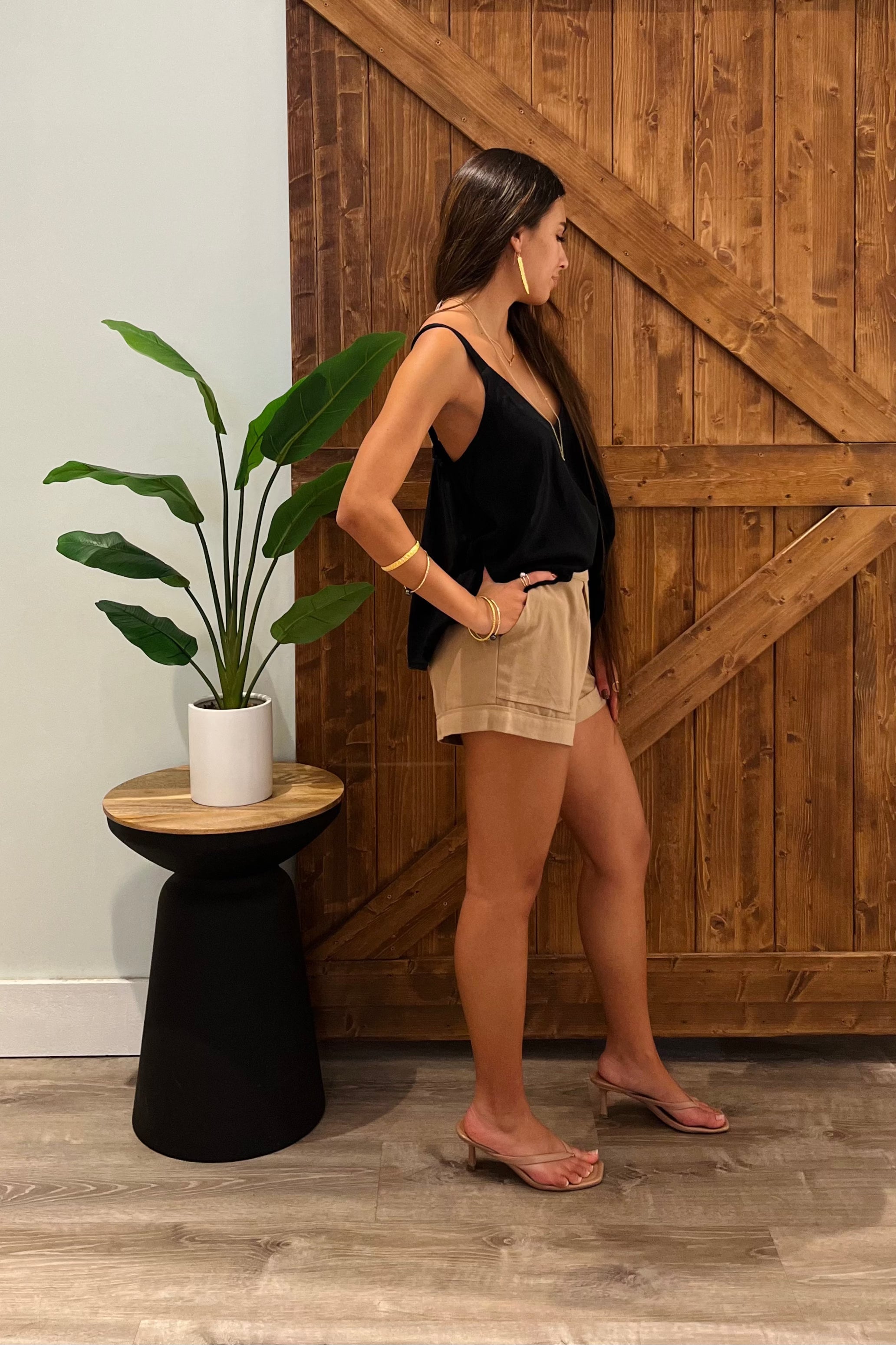 Frankie Top / Solid Black Khush Clothing