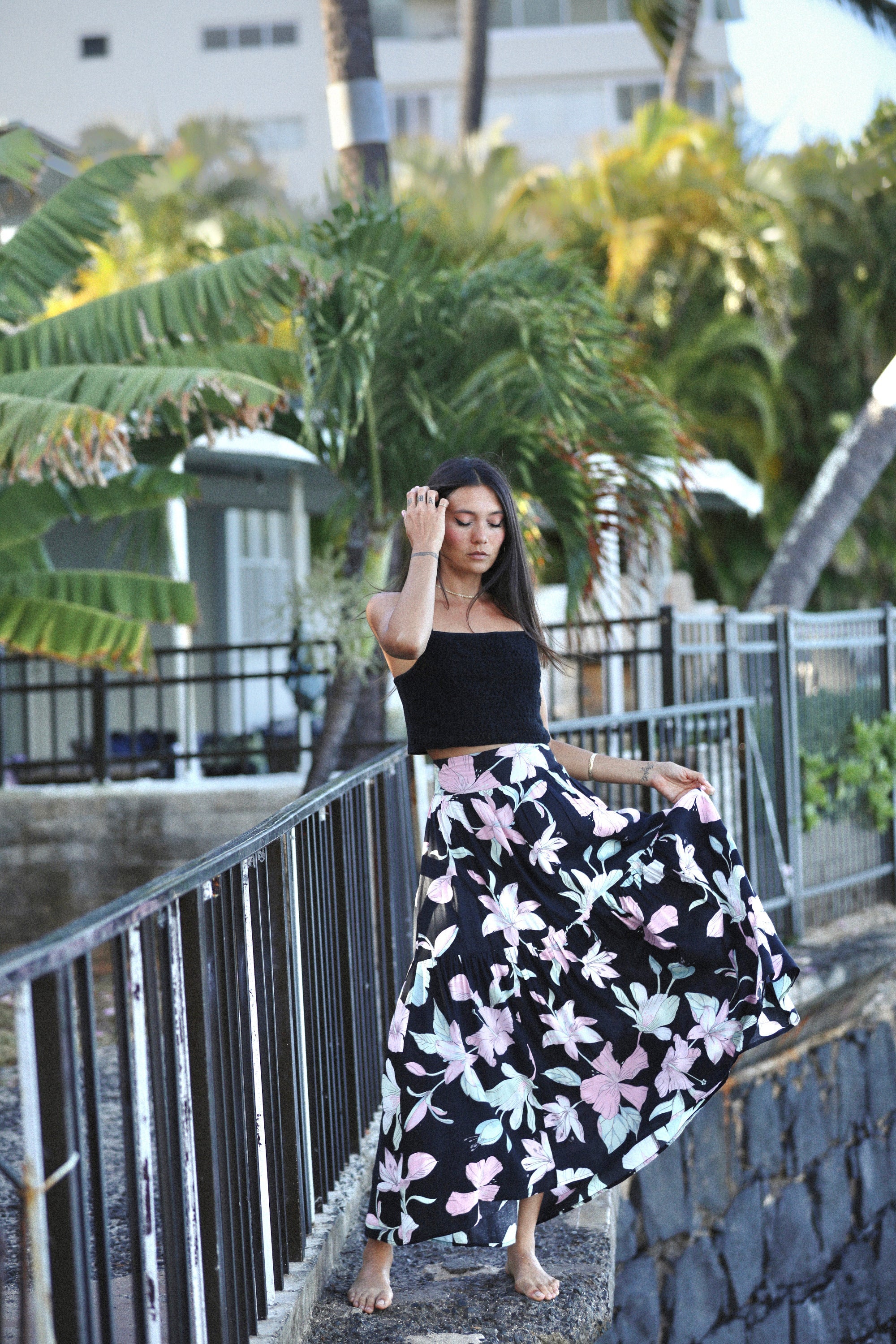 Makaha Tiered Skirt XIX PALMS