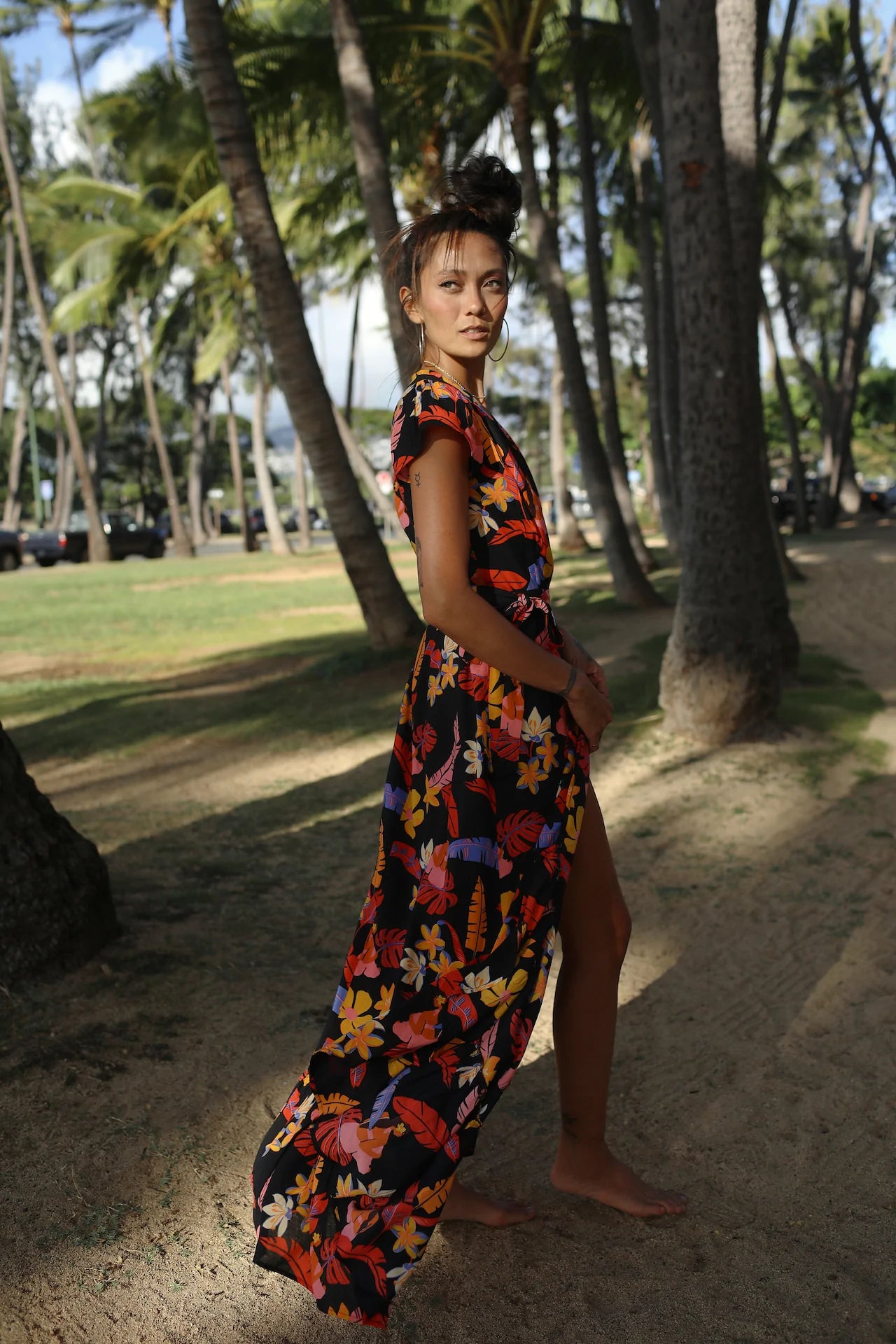 Xix palms wrap deals dress