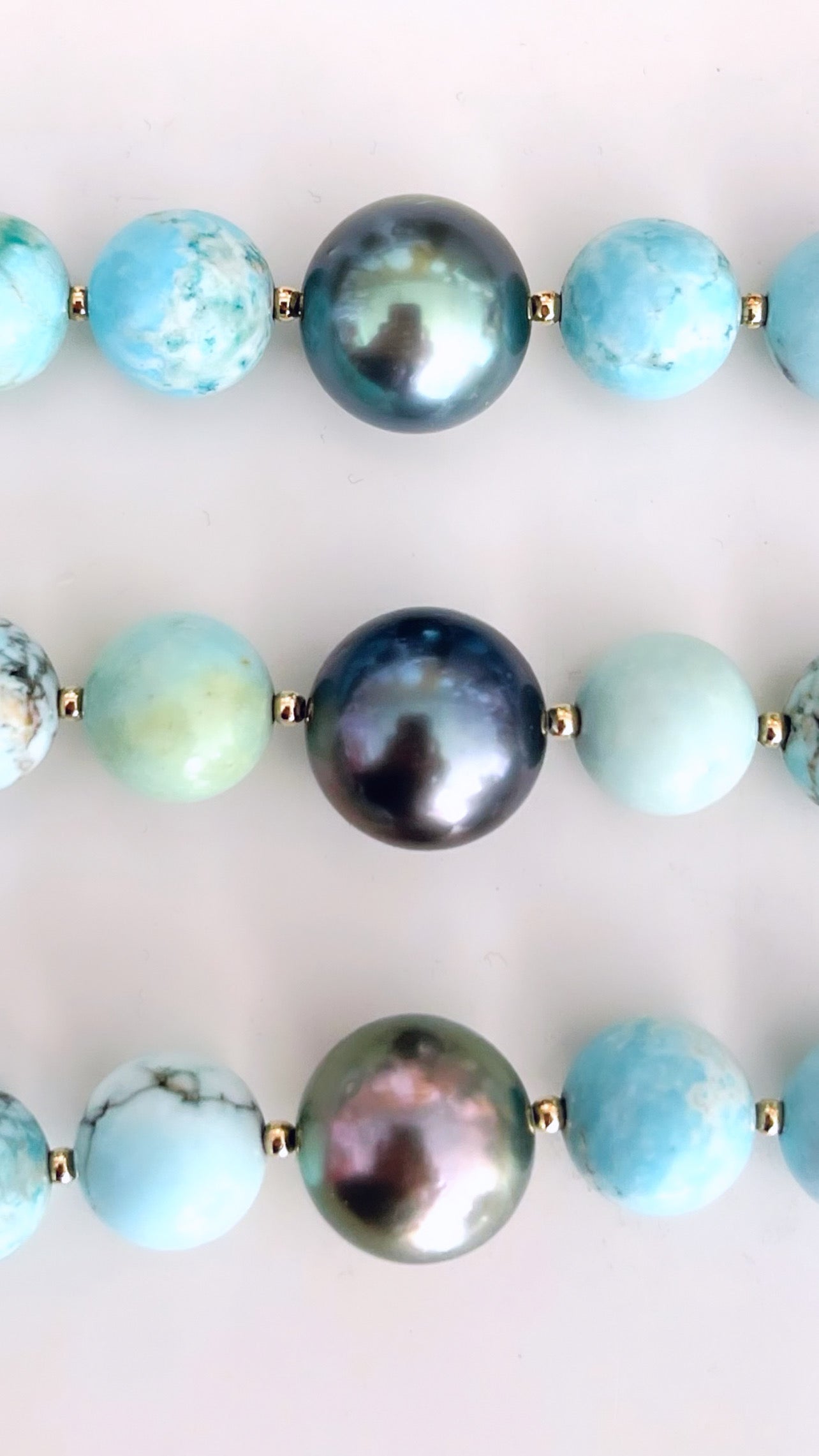 Ready to Ship - Turquoise Tahitian Beaded Bracelet KEANI JEWELRY