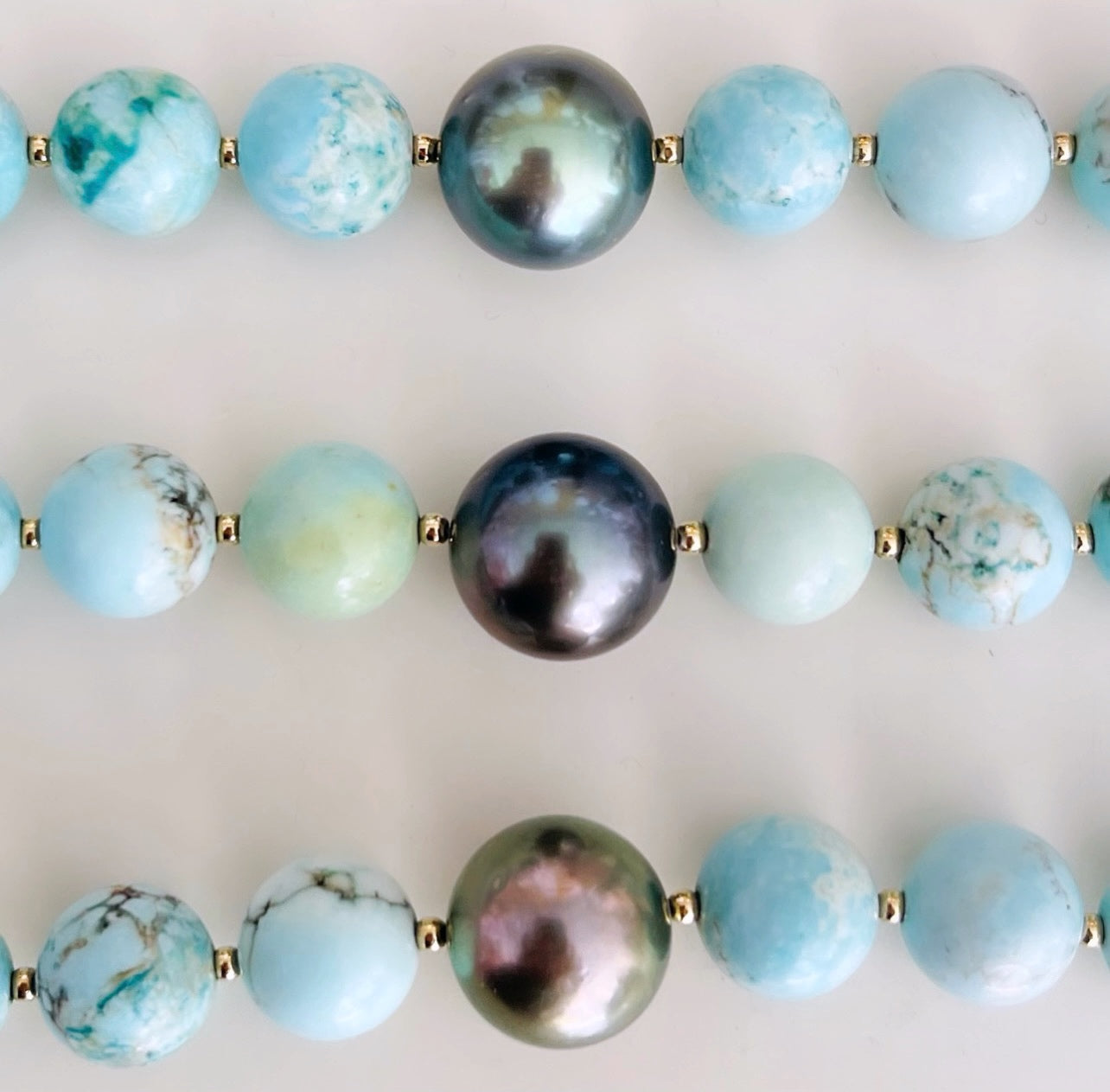 Ready to Ship - Turquoise Tahitian Beaded Bracelet KEANI JEWELRY