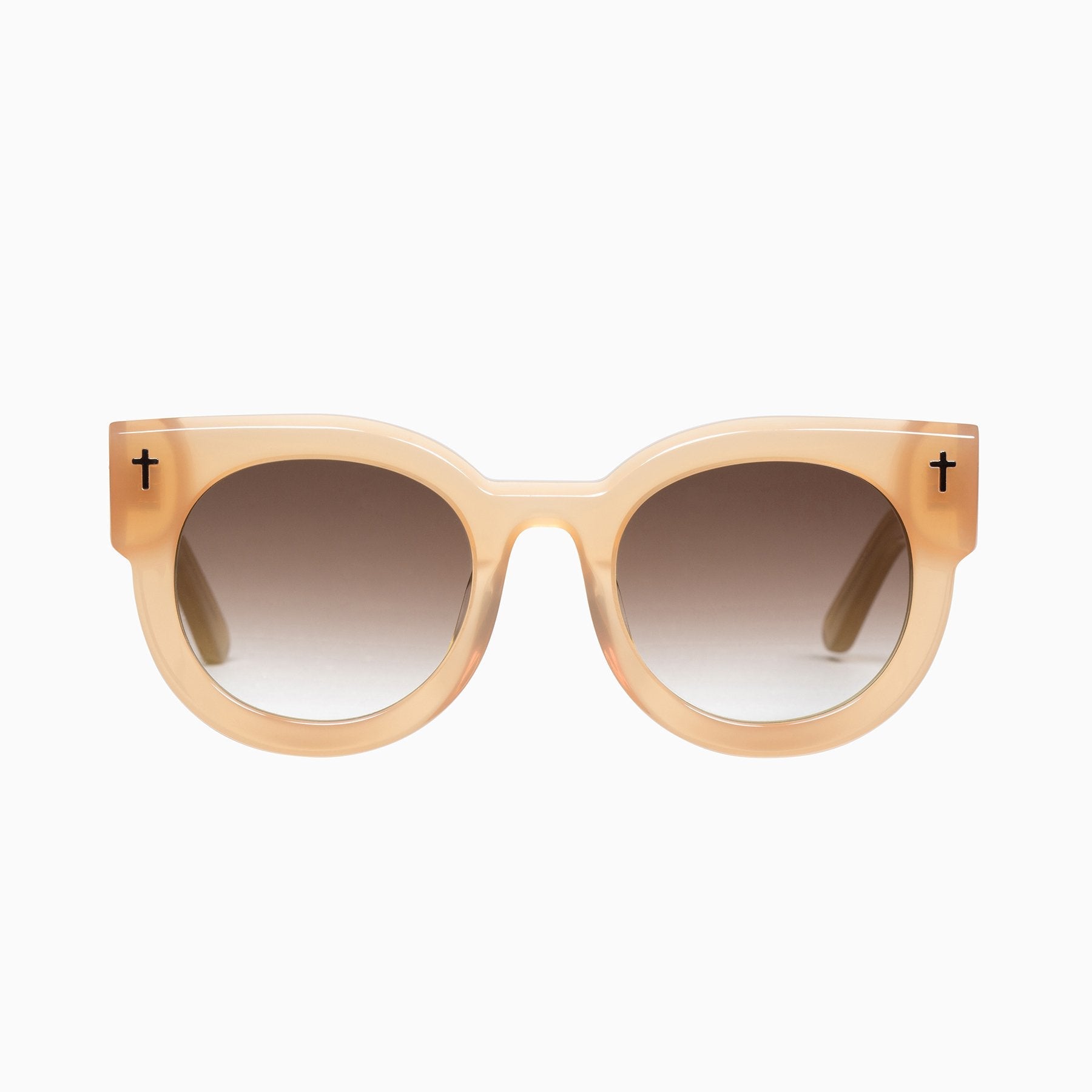 Polarized A Dead Coffin Club / Peach / Brown Gradient Lens Valley Eyewear