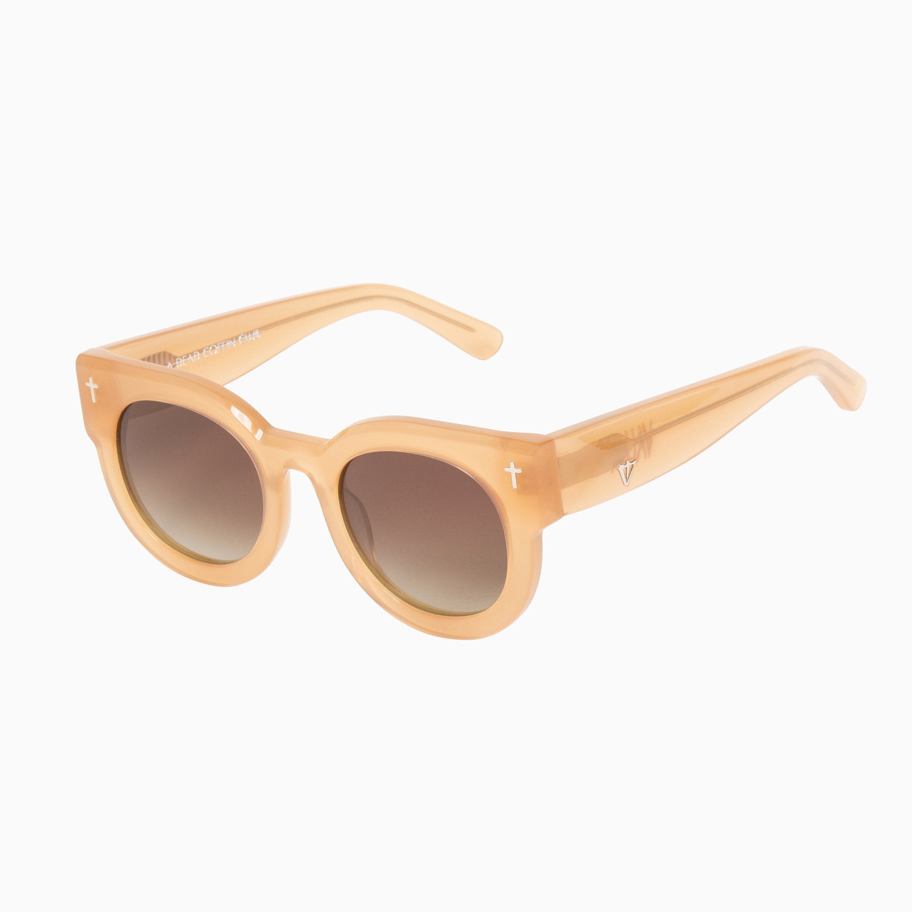 Polarized A Dead Coffin Club / Peach / Brown Gradient Lens Valley Eyewear