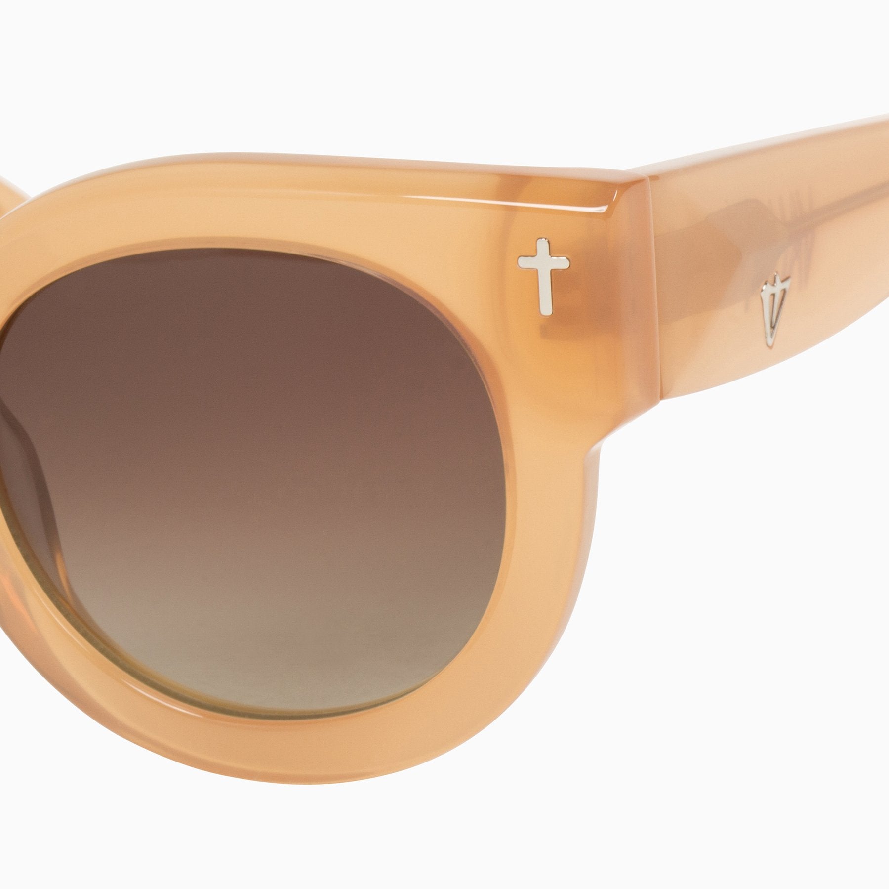 Polarized A Dead Coffin Club / Peach / Brown Gradient Lens Valley Eyewear